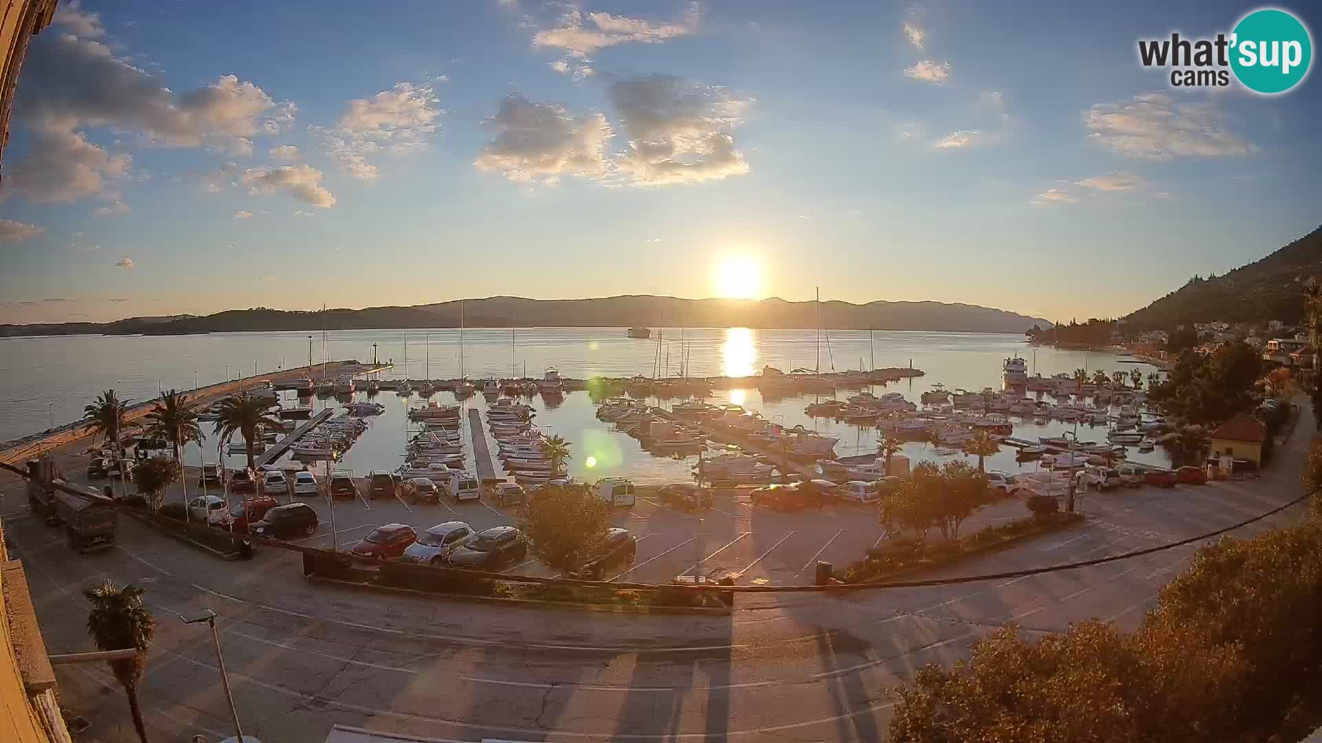 Webcam Orebić Riva – Ferry to Korčula Live
