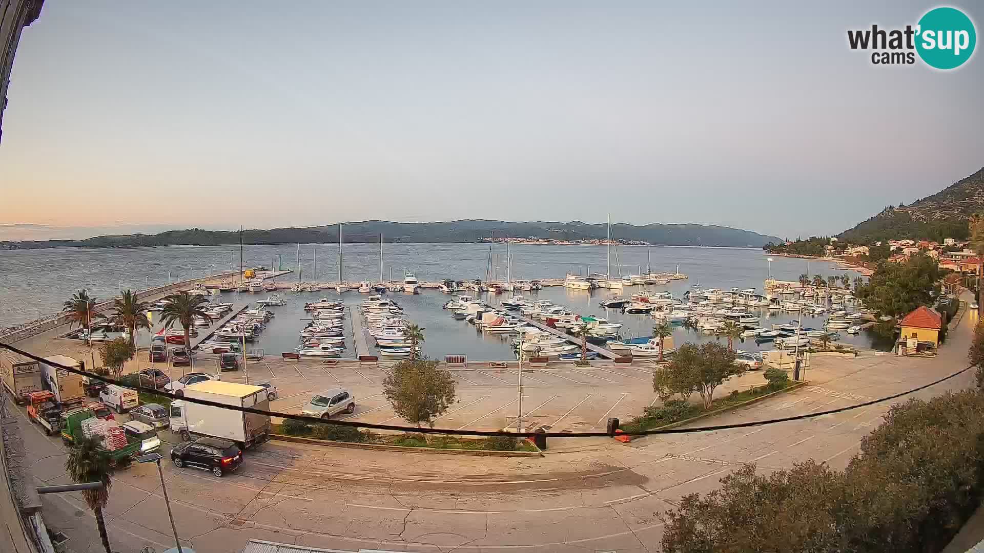Webcam Orebić Riva – Ferry vers Korčula en direct