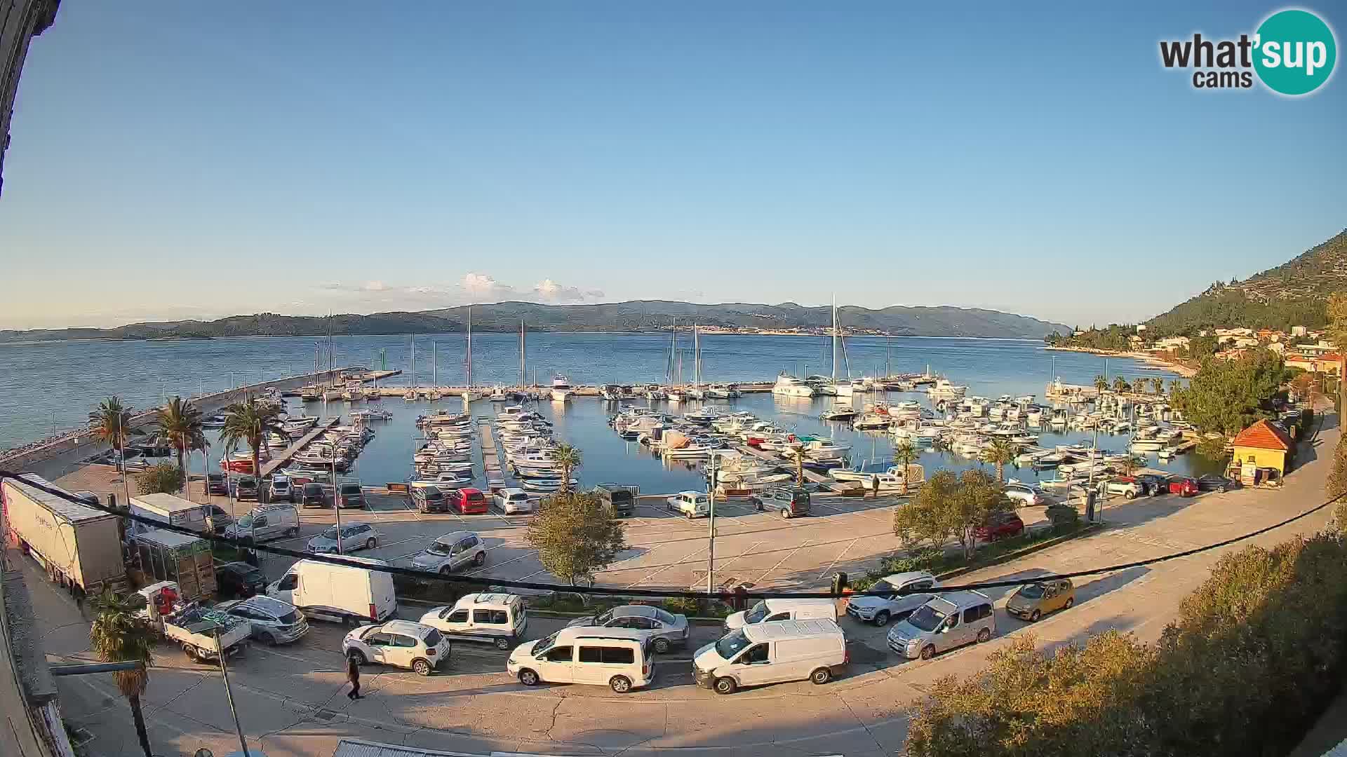 Webcam Orebić Riva – Ferry a Korčula en vivo