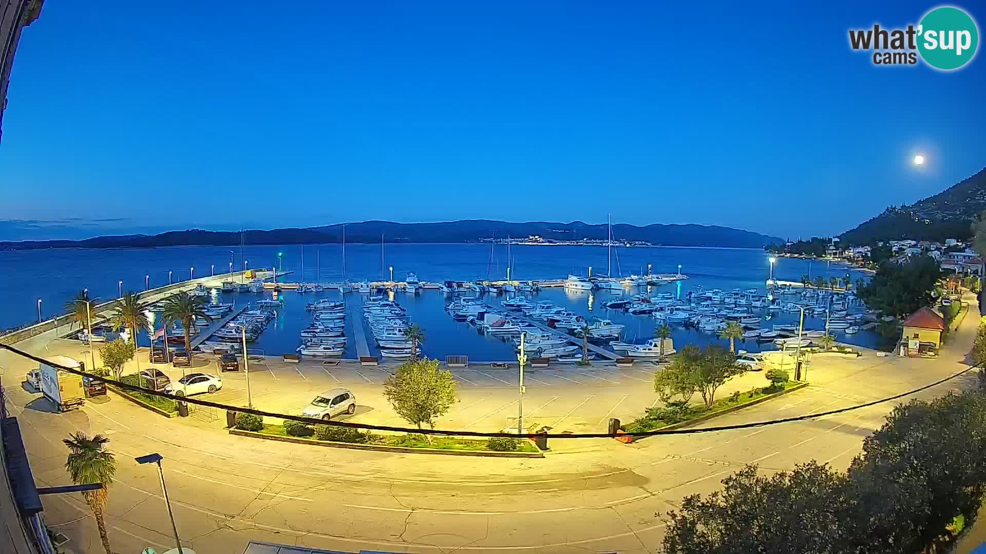 Webcam Orebić Uferpromenade – Fähre nach Korčula Live