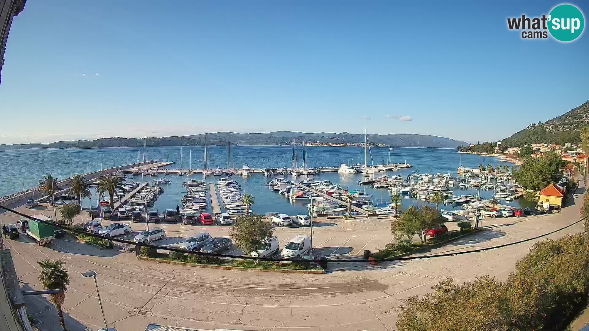 Webcam Orebić Uferpromenade – Fähre nach Korčula Live