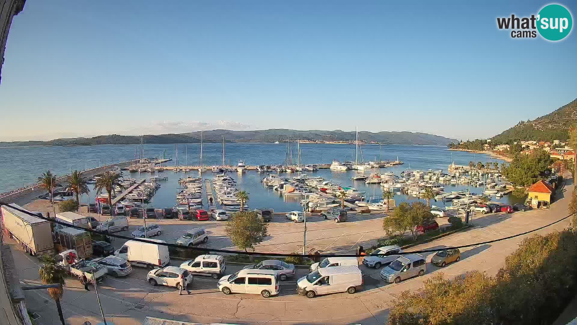 Webcam Orebić Riva – Ferry to Korčula Live
