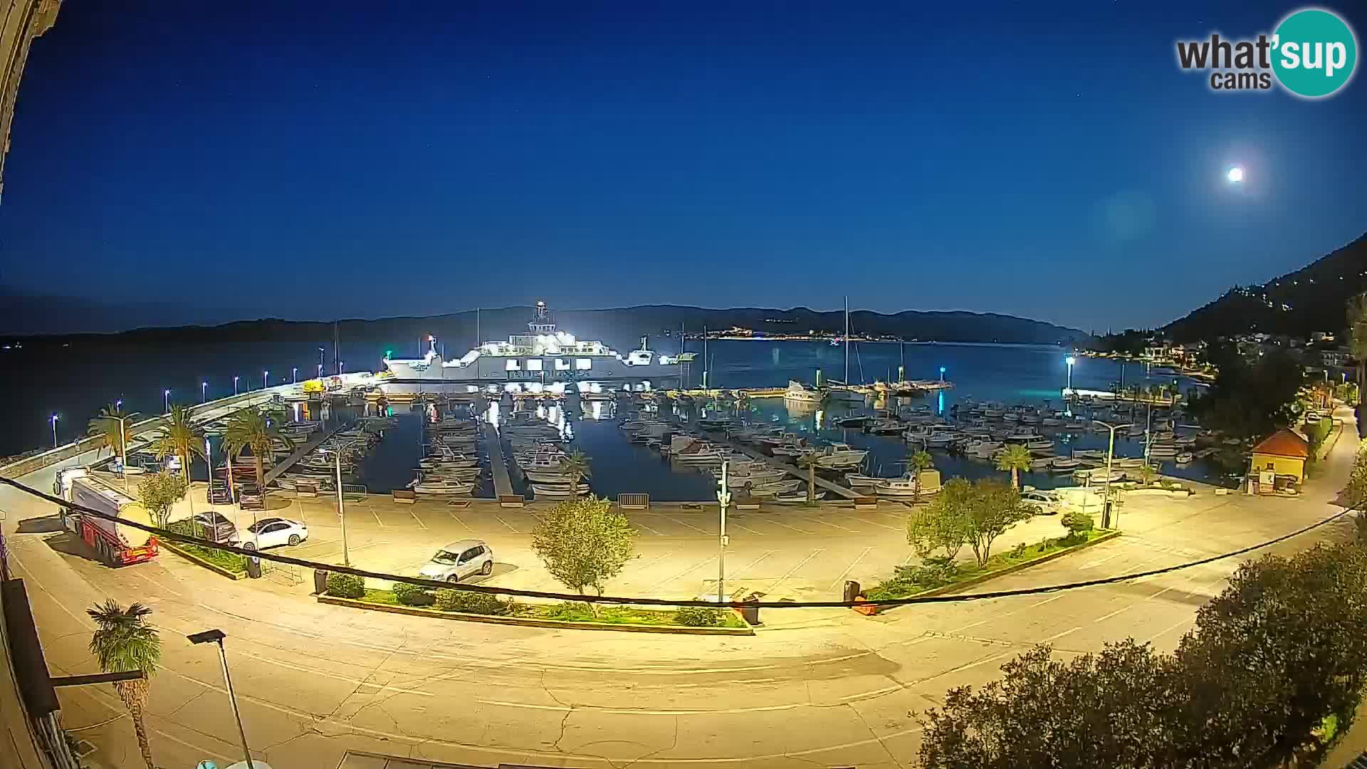 Webcam Orebić Riva – Ferry vers Korčula en direct