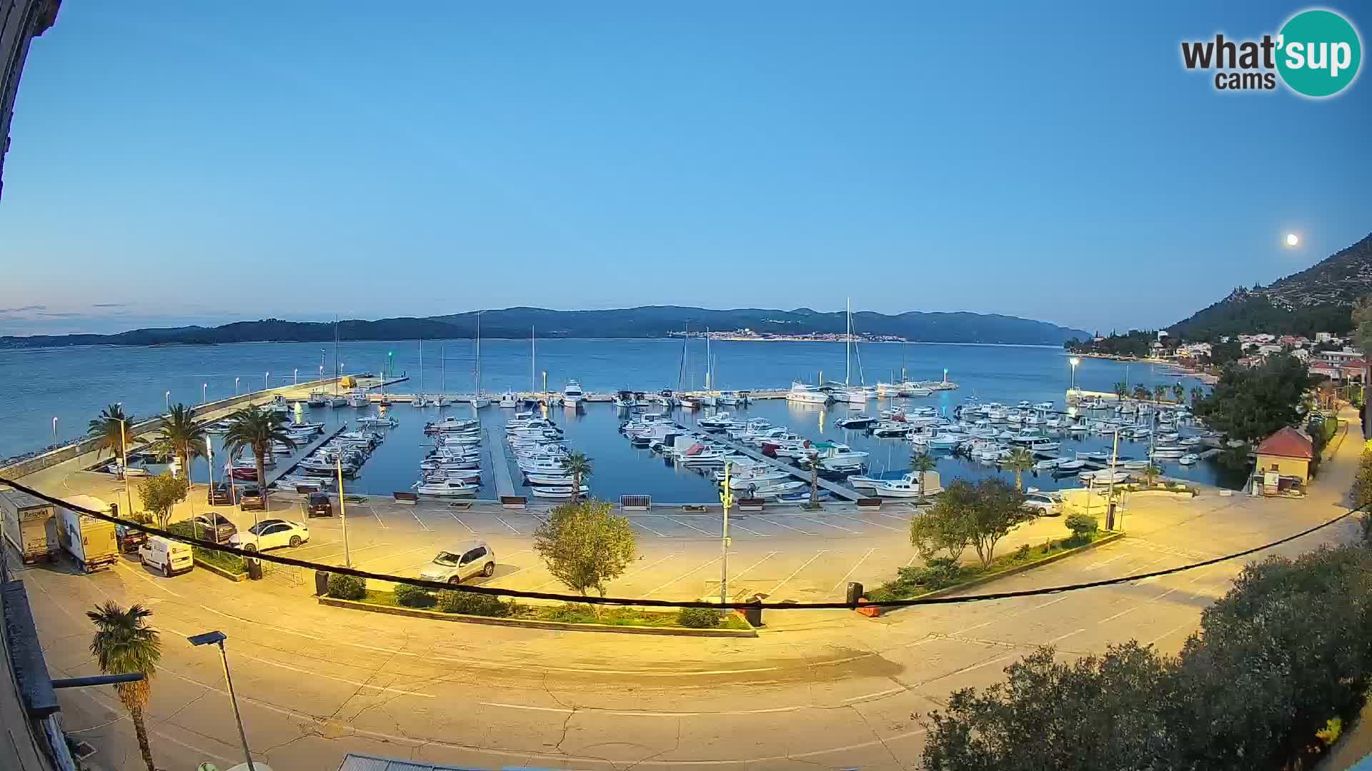 Webcam Orebić Uferpromenade – Fähre nach Korčula Live