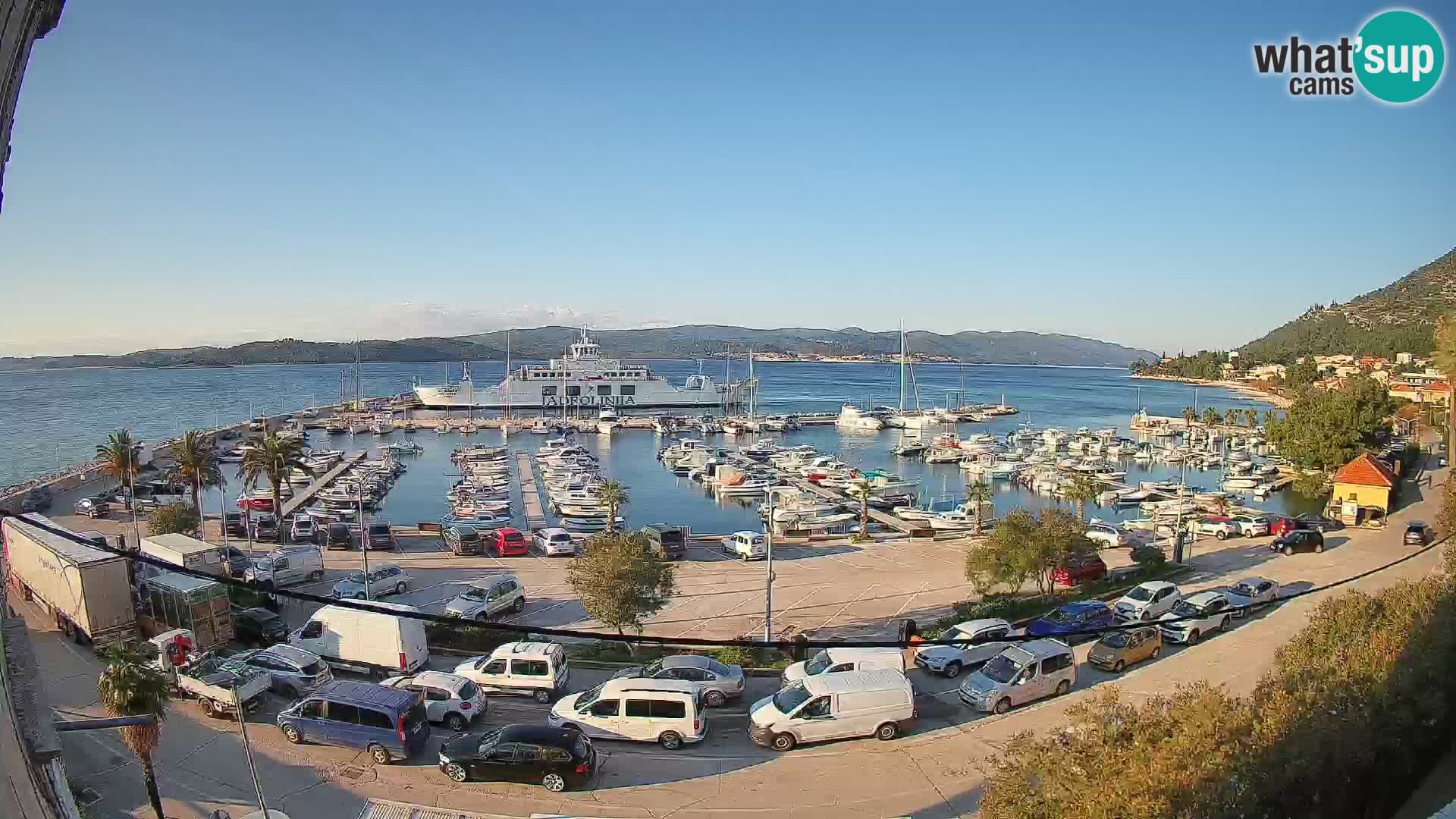 Webcam Orebić Riva – Ferry to Korčula Live