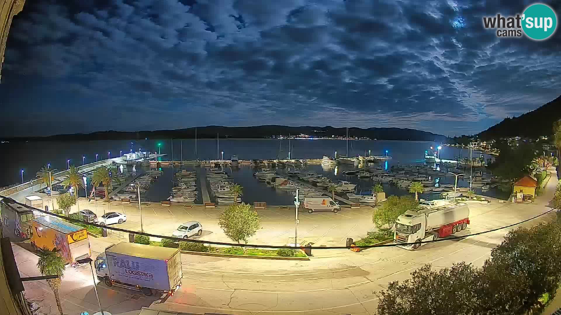 Webcam Orebić Riva – Ferry a Korčula en vivo