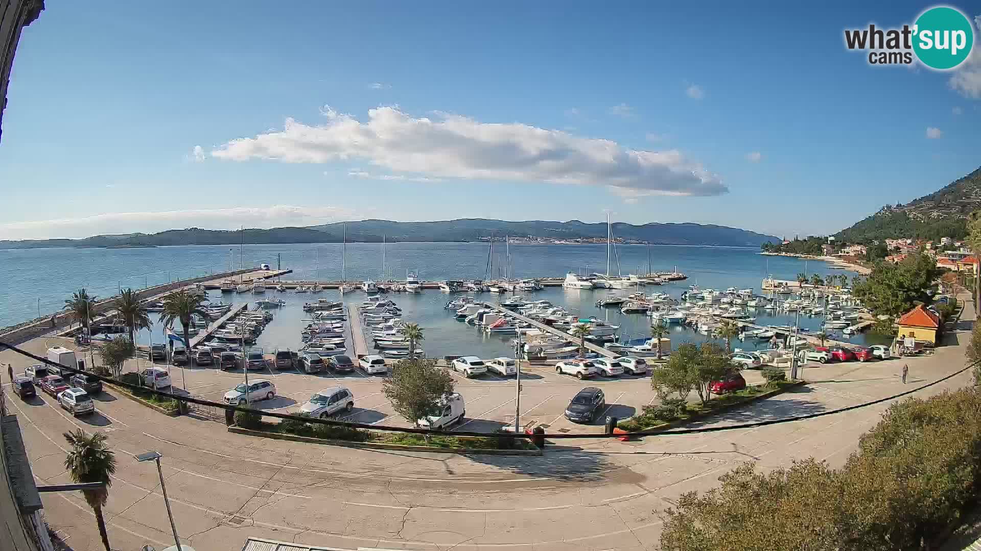 Webcam Orebić Riva – Ferry vers Korčula en direct