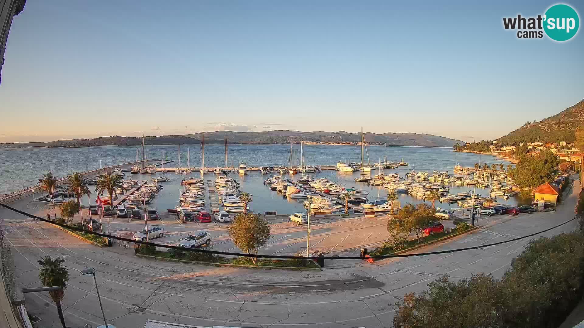 Webcam Orebić Riva – Ferry a Korčula en vivo