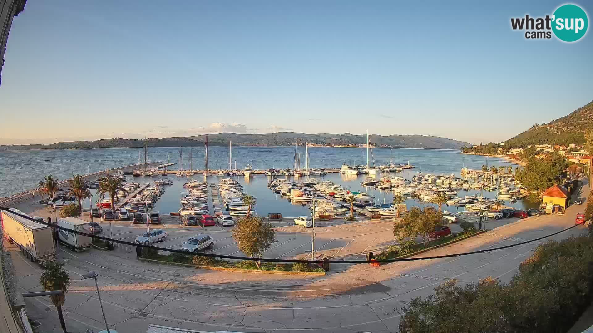 Webcam Orebić Riva – Ferry a Korčula en vivo