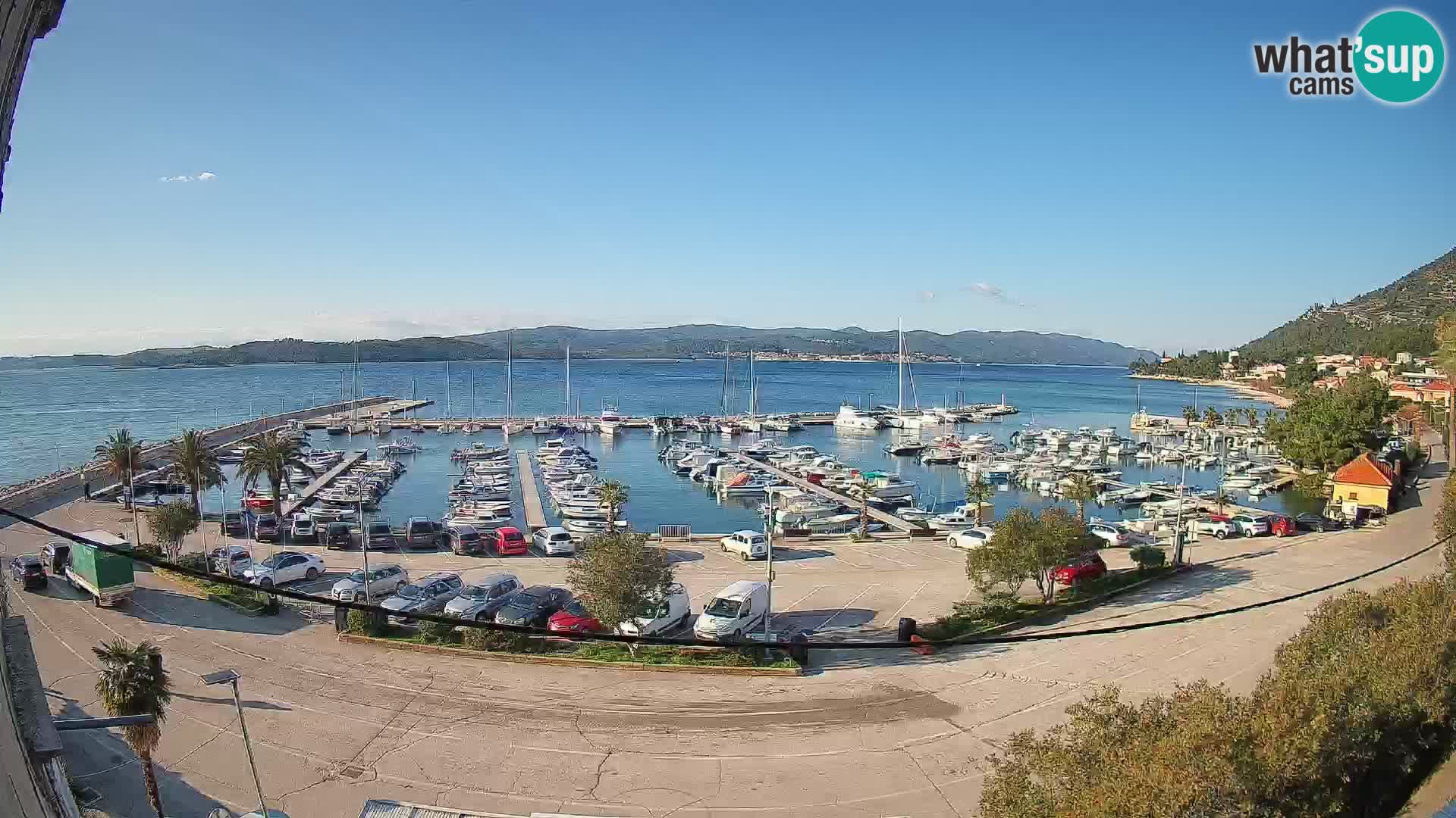 Webcam Orebić Riva – Ferry to Korčula Live
