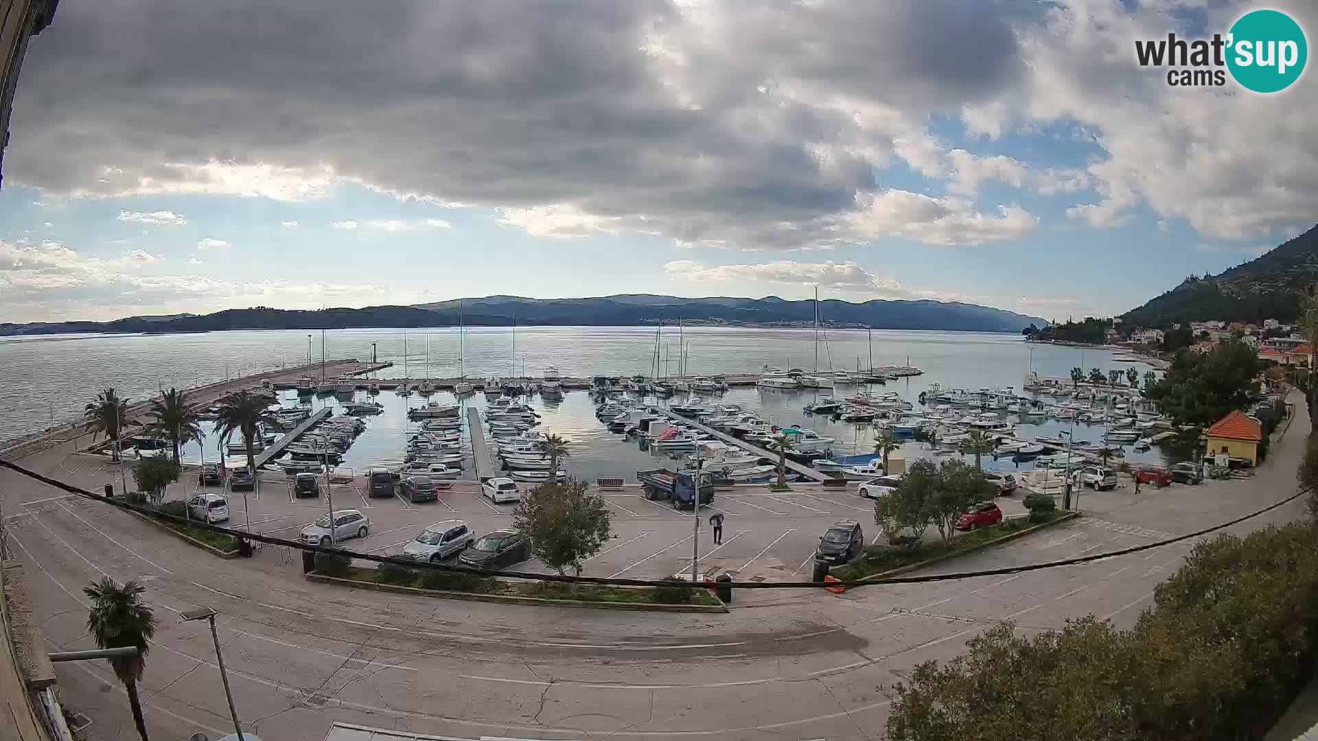 Webcam Orebić Riva – Ferry vers Korčula en direct