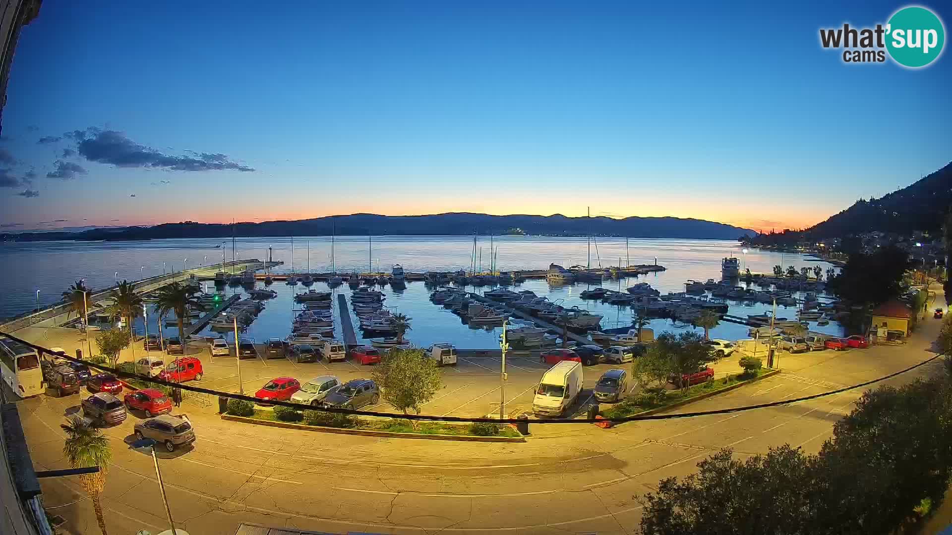 Webcam Orebić Riva – Ferry a Korčula en vivo