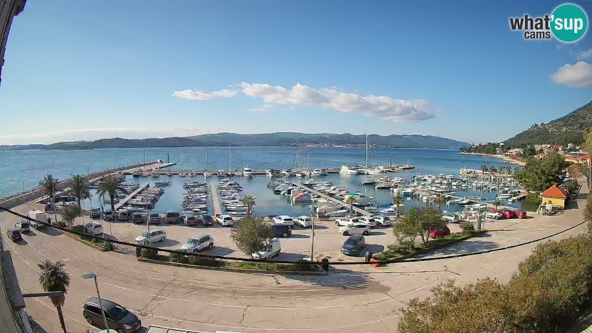 Webcam Orebić Riva – Ferry a Korčula en vivo