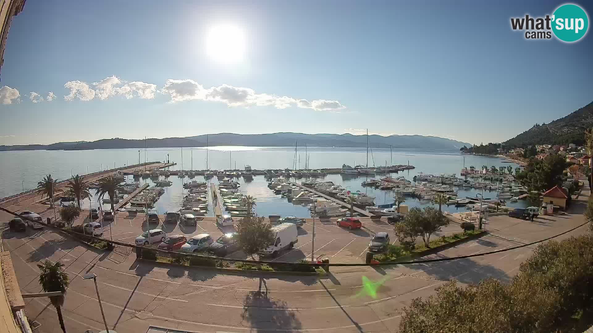 Webcam Orebić Riva – Ferry a Korčula en vivo