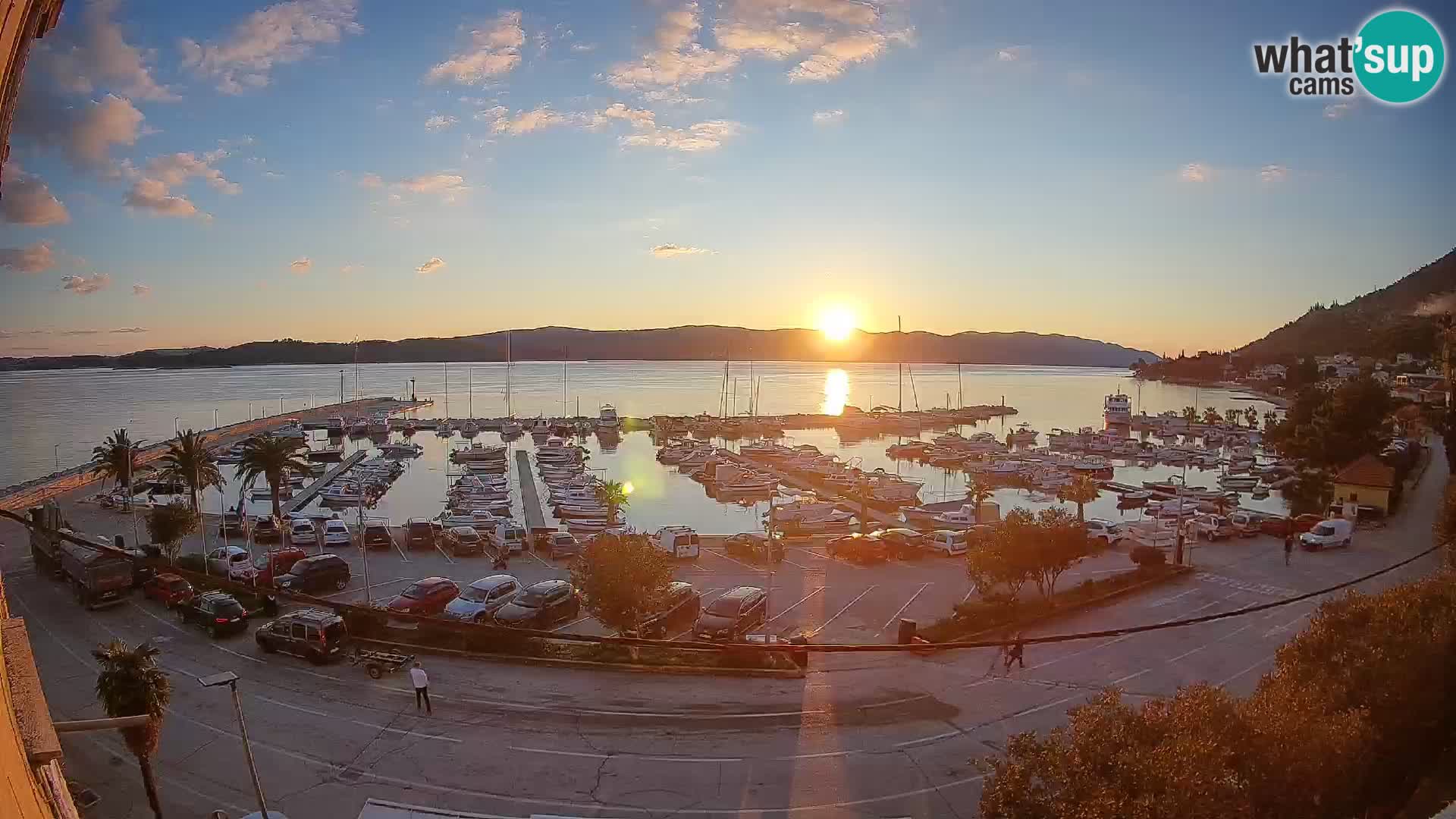 Webcam Orebić Riva – Ferry a Korčula en vivo
