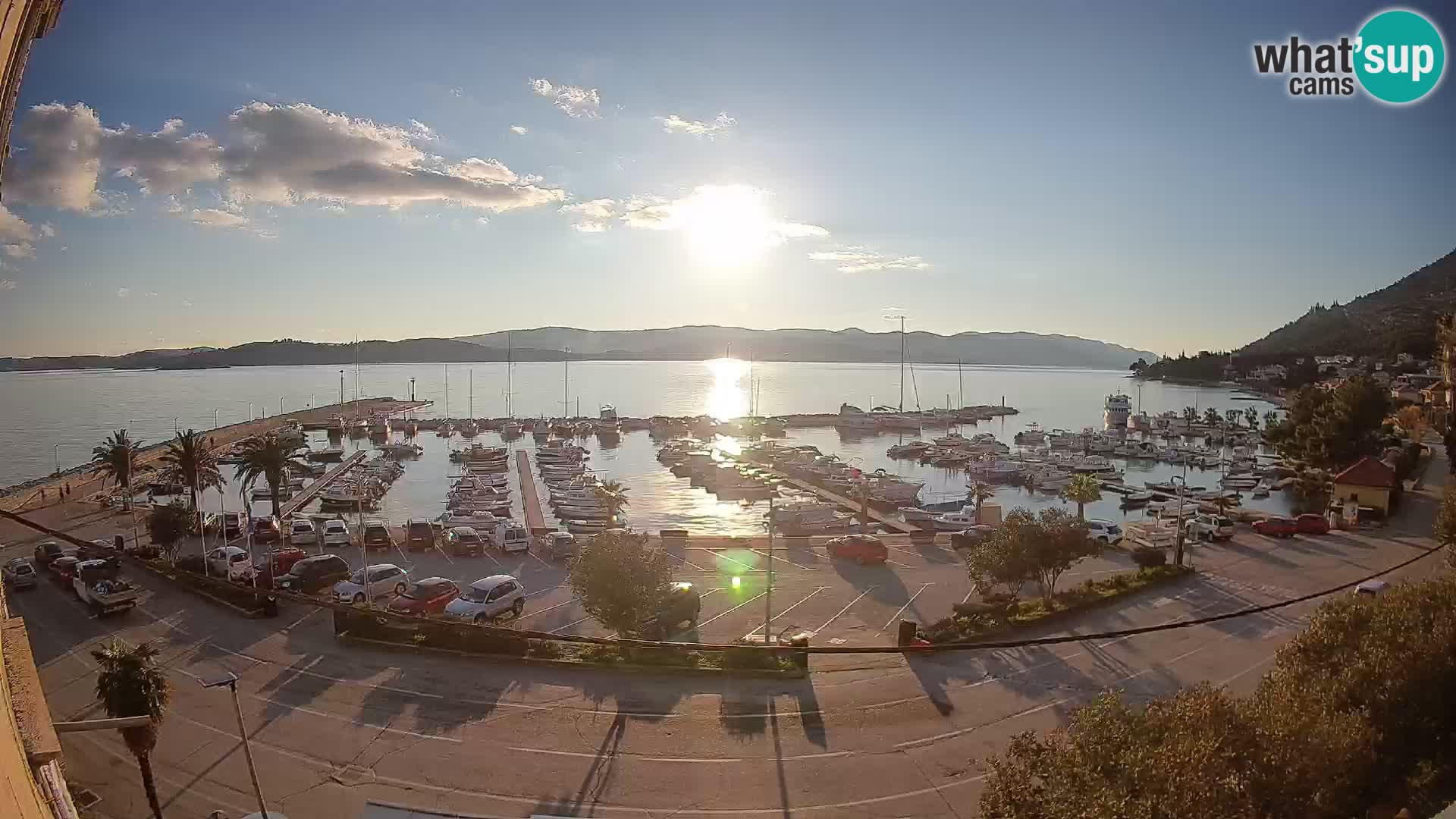 Webcam Orebić Uferpromenade – Fähre nach Korčula Live