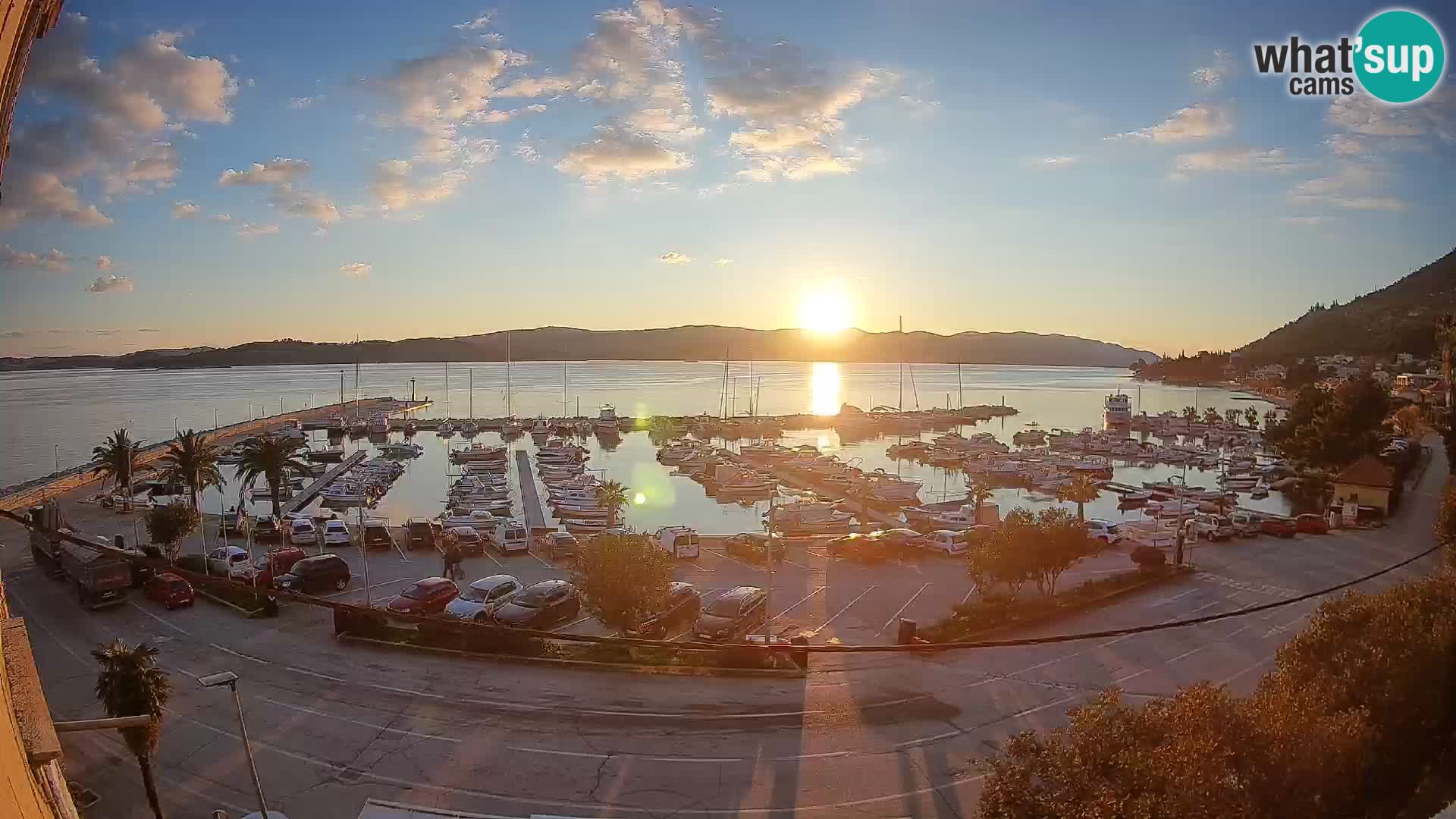 Webcam Orebić Riva – Ferry a Korčula en vivo