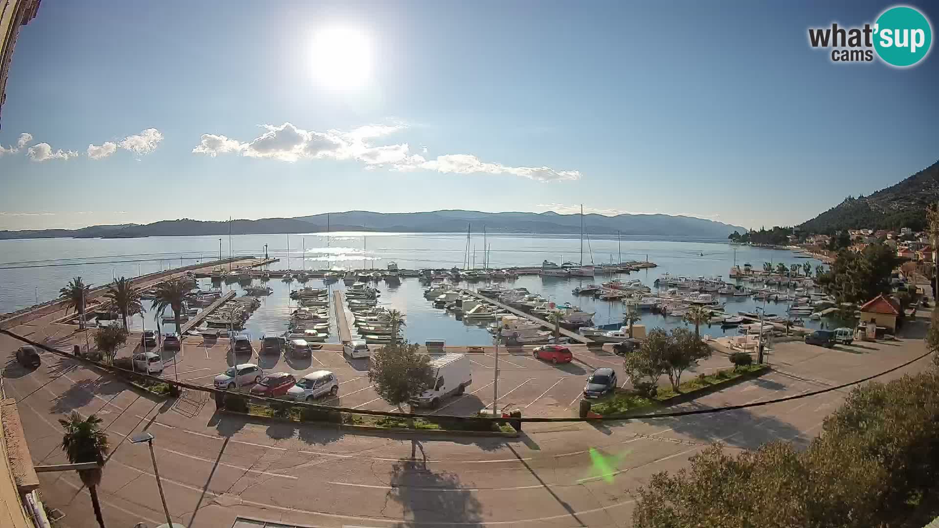 Webcam Orebić Uferpromenade – Fähre nach Korčula Live