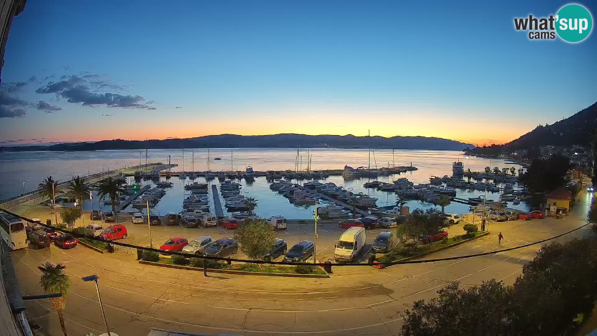 Webcam Orebić Uferpromenade – Fähre nach Korčula Live