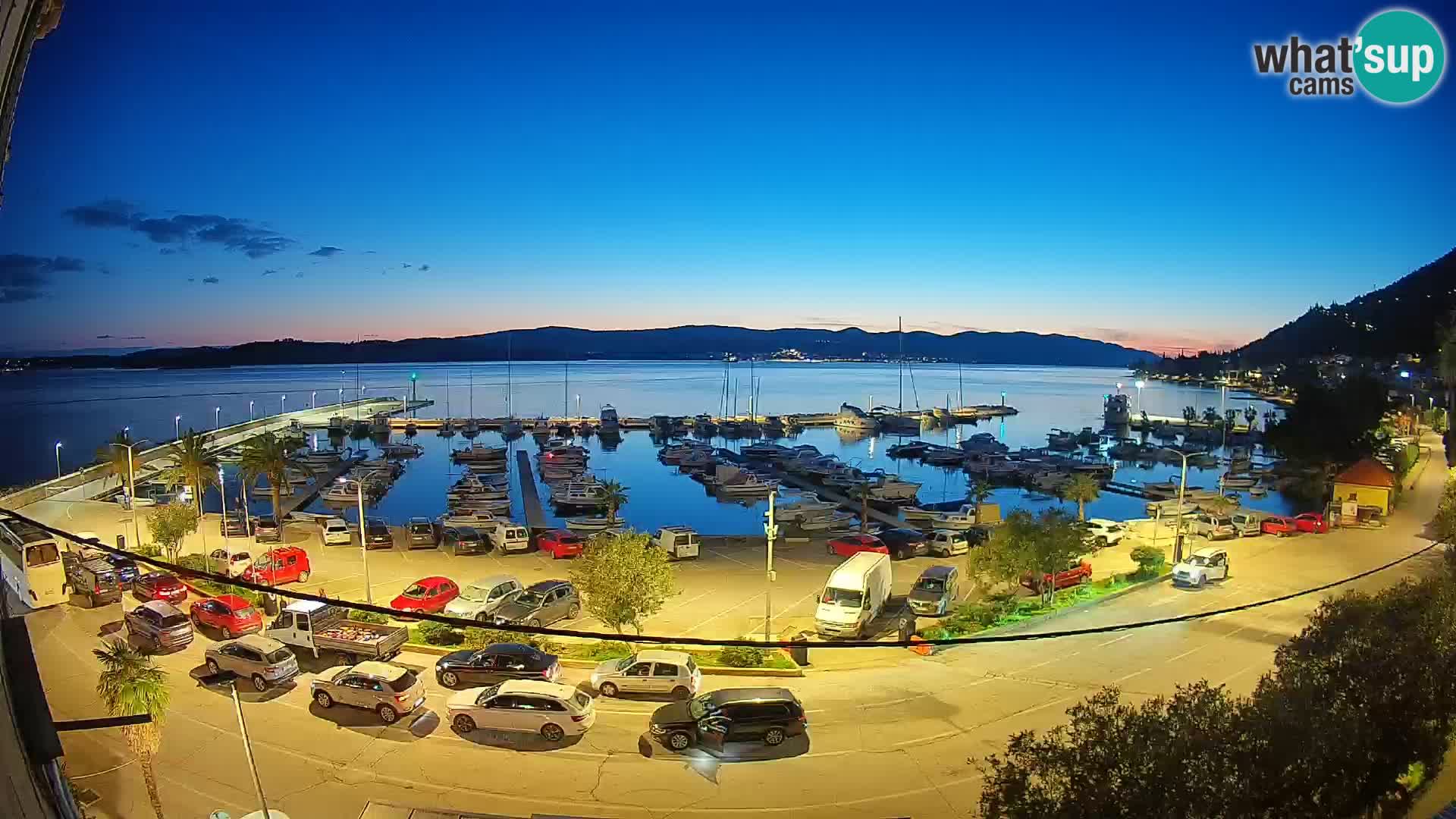 Webcam Orebić Riva – Ferry to Korčula Live