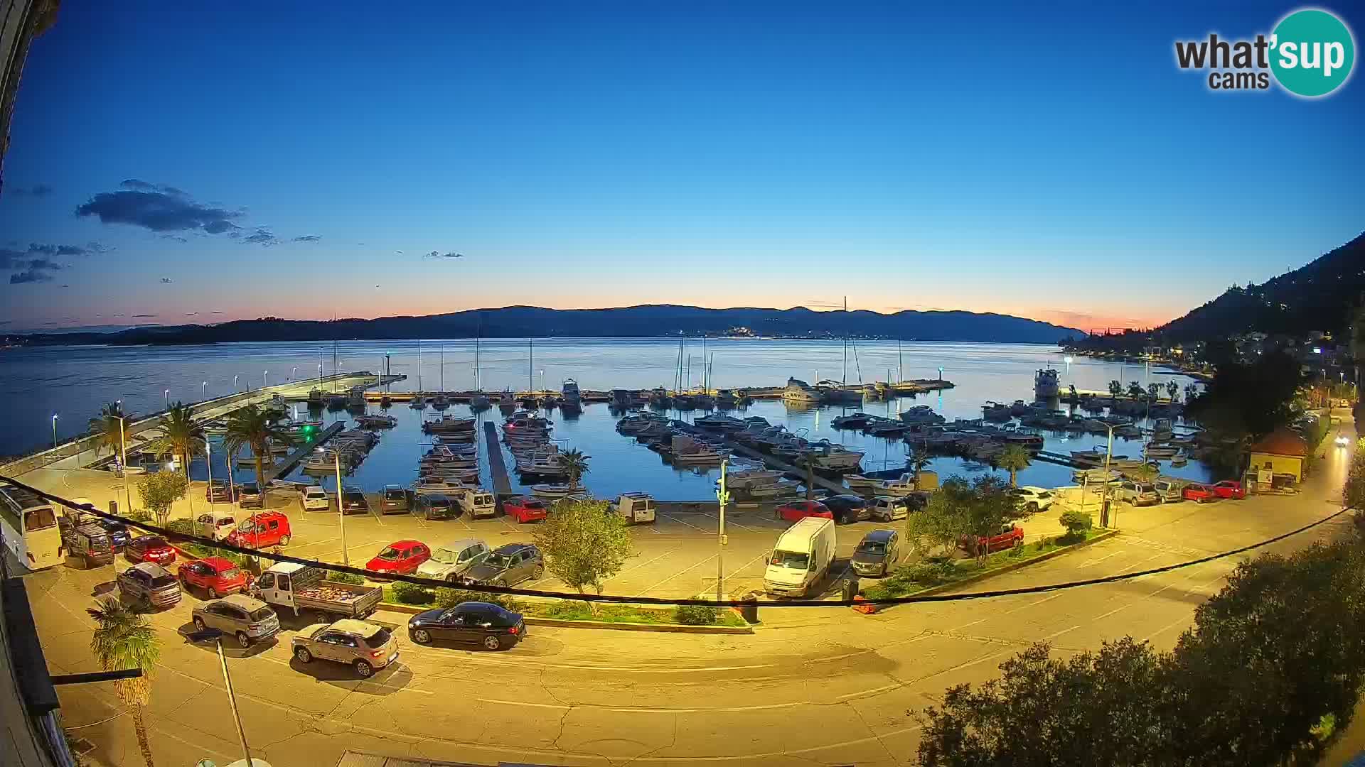 Webcam Orebić Riva – Ferry vers Korčula en direct