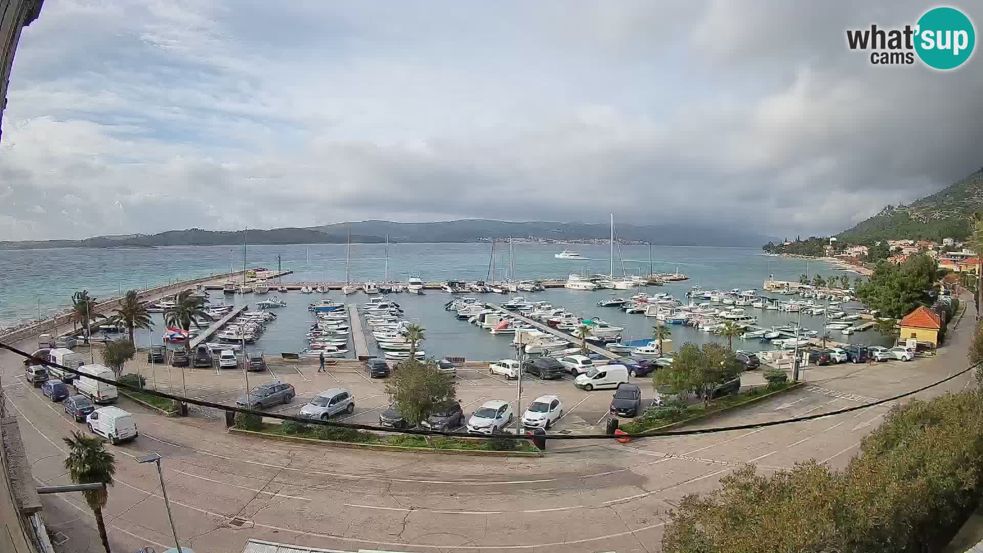 Webcam Orebić Riva – Ferry to Korčula Live