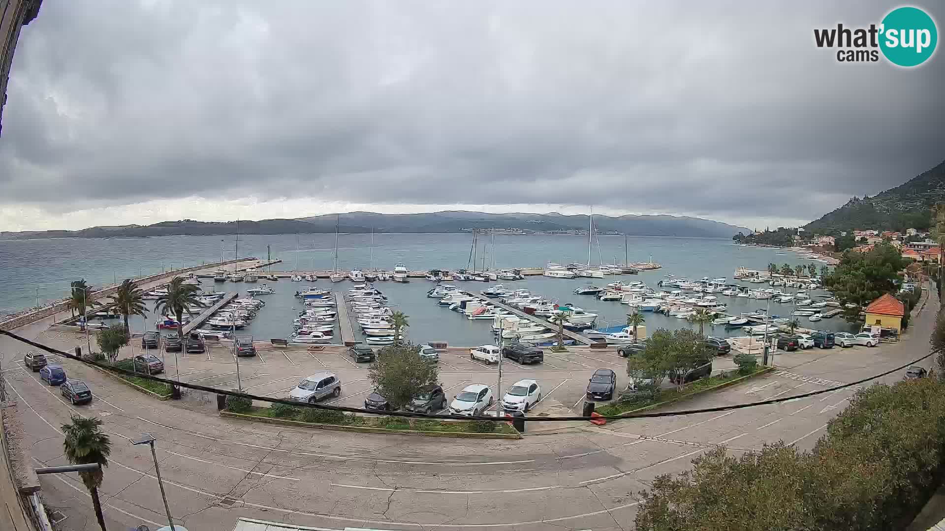 Webcam Orebić Riva – Ferry a Korčula en vivo