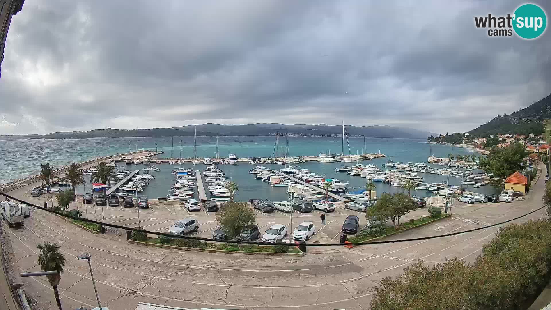 Webcam Orebić Riva – Ferry vers Korčula en direct