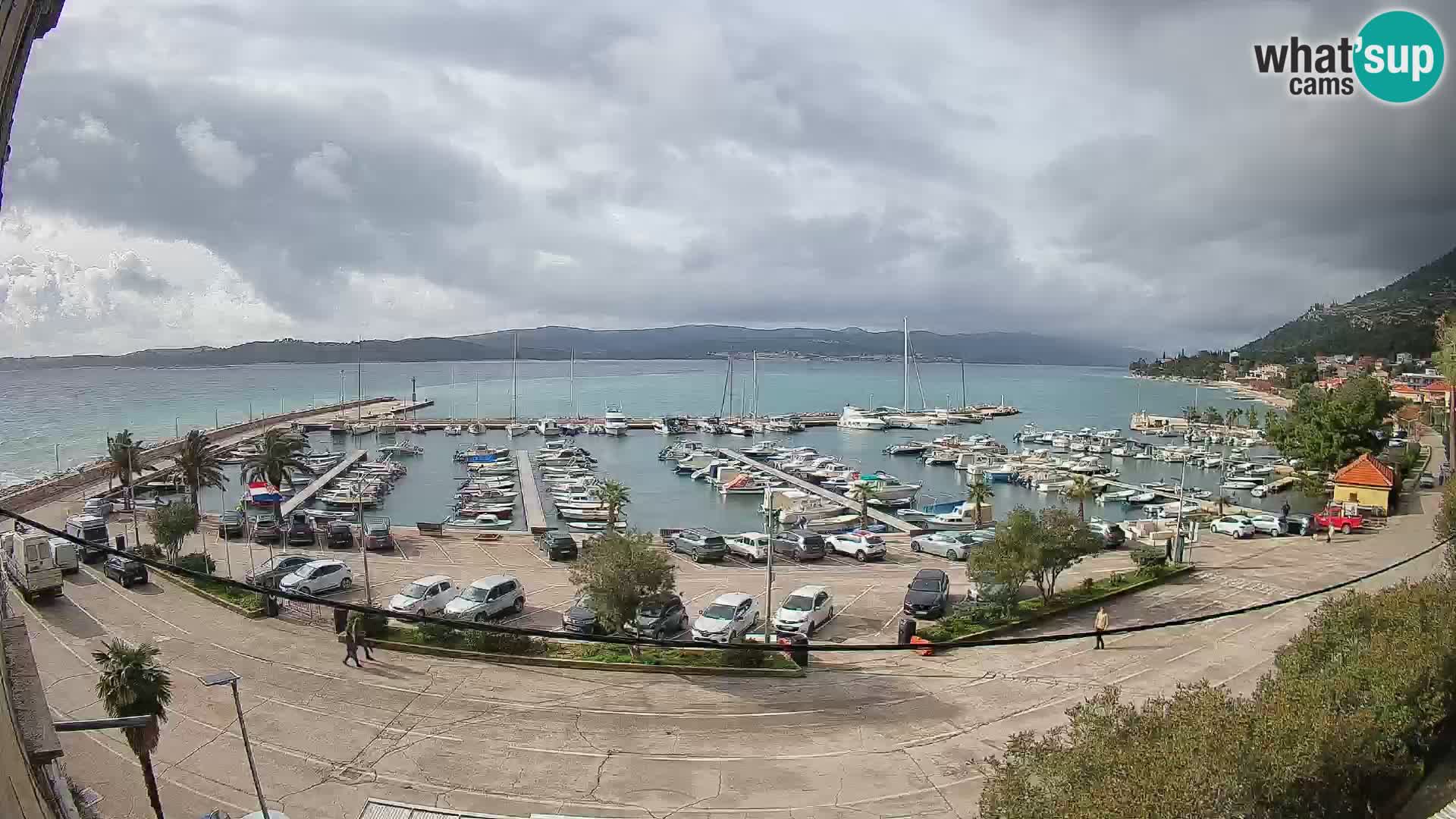 Webcam Orebić Uferpromenade – Fähre nach Korčula Live