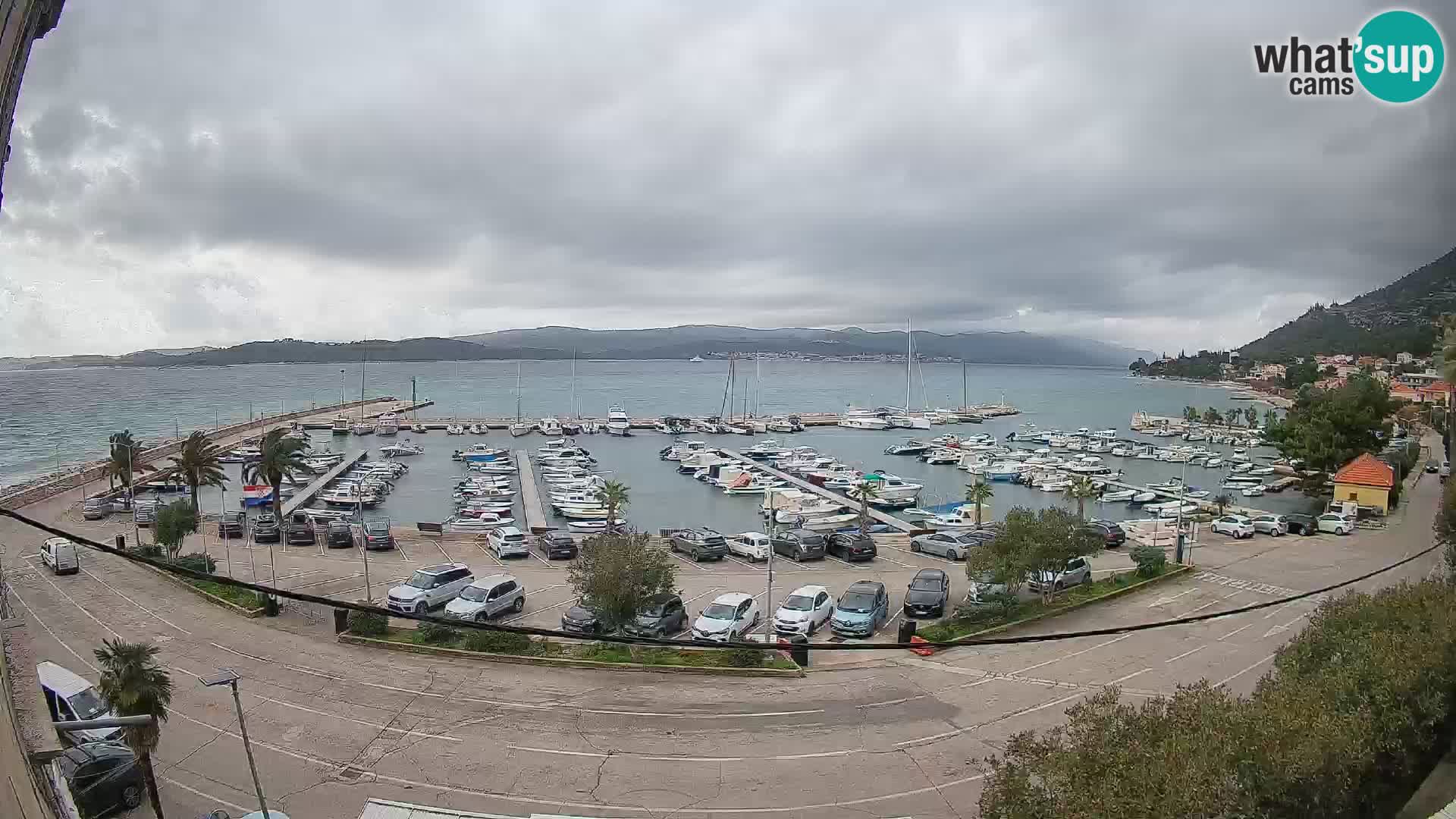 Webcam Orebić Riva – Ferry vers Korčula en direct