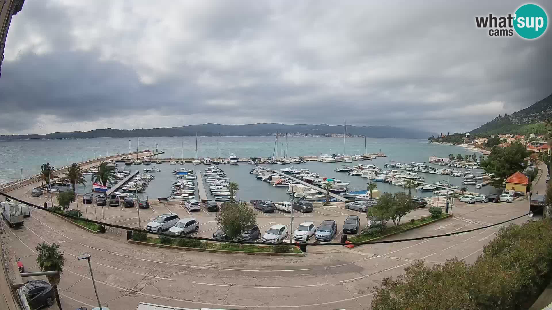 Webcam Orebić Riva – Ferry vers Korčula en direct