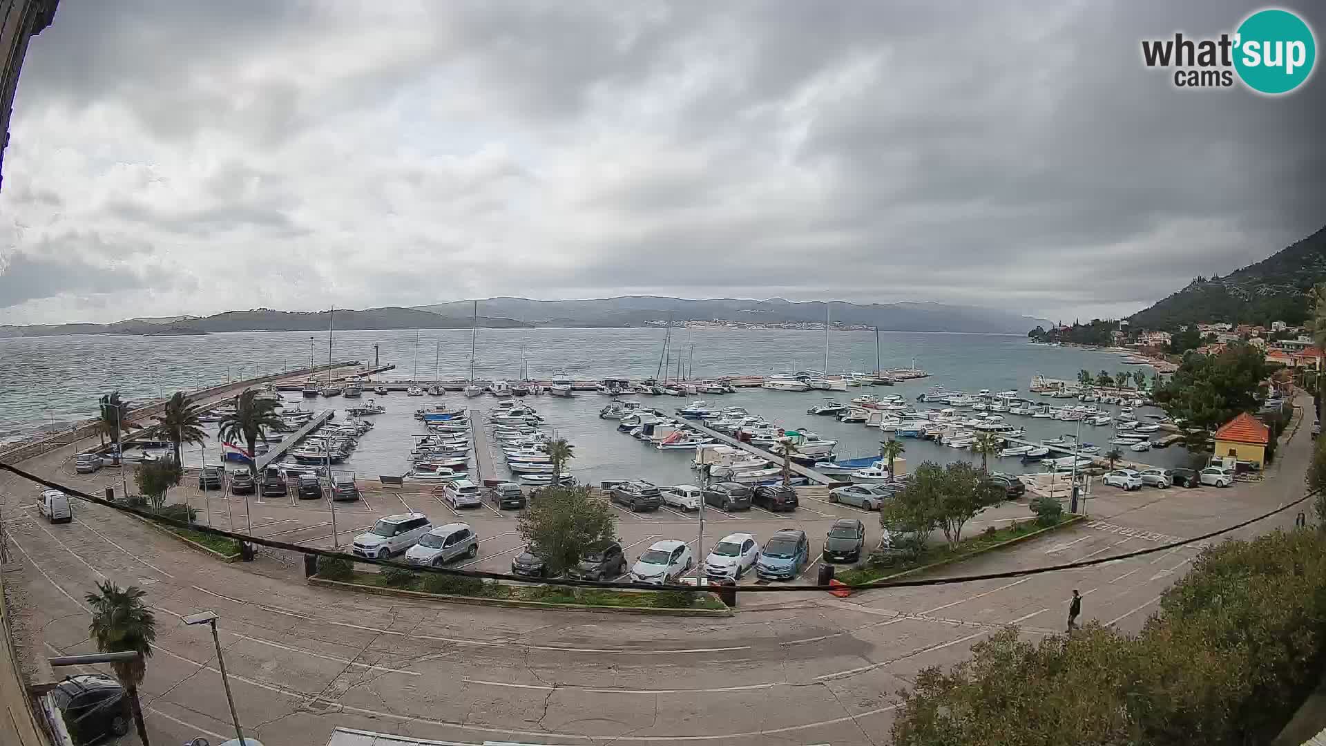 Webcam Orebić Riva – Ferry a Korčula en vivo