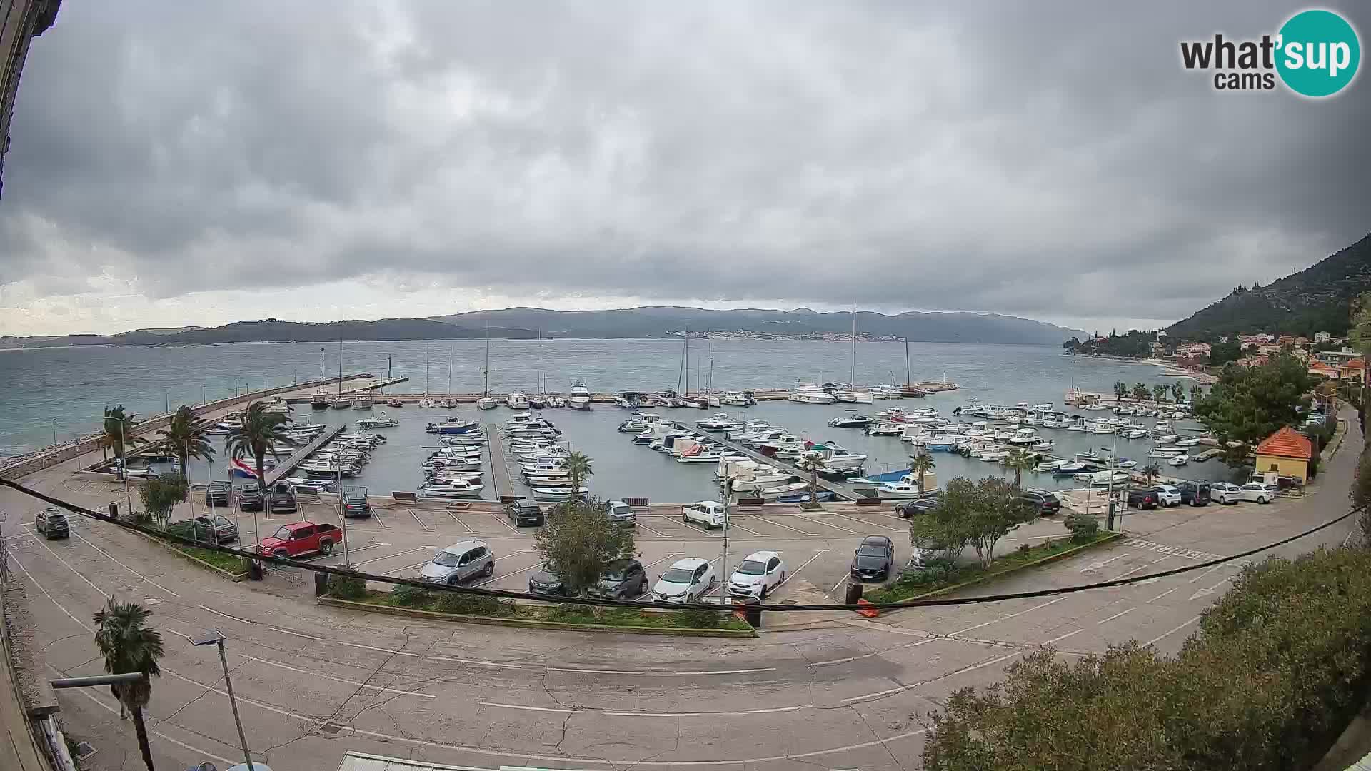 Webcam Orebić Riva – Ferry to Korčula Live