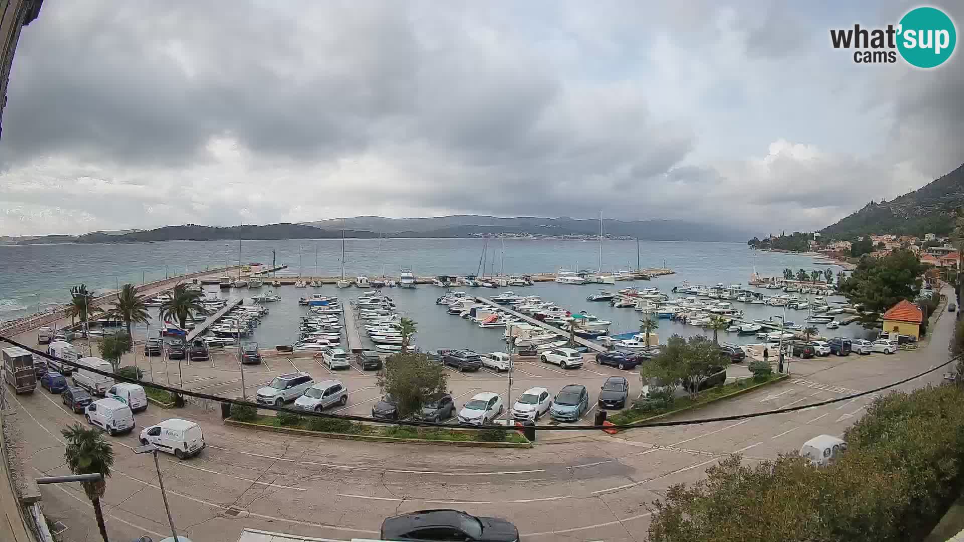 Webcam Orebić Riva – Ferry a Korčula en vivo