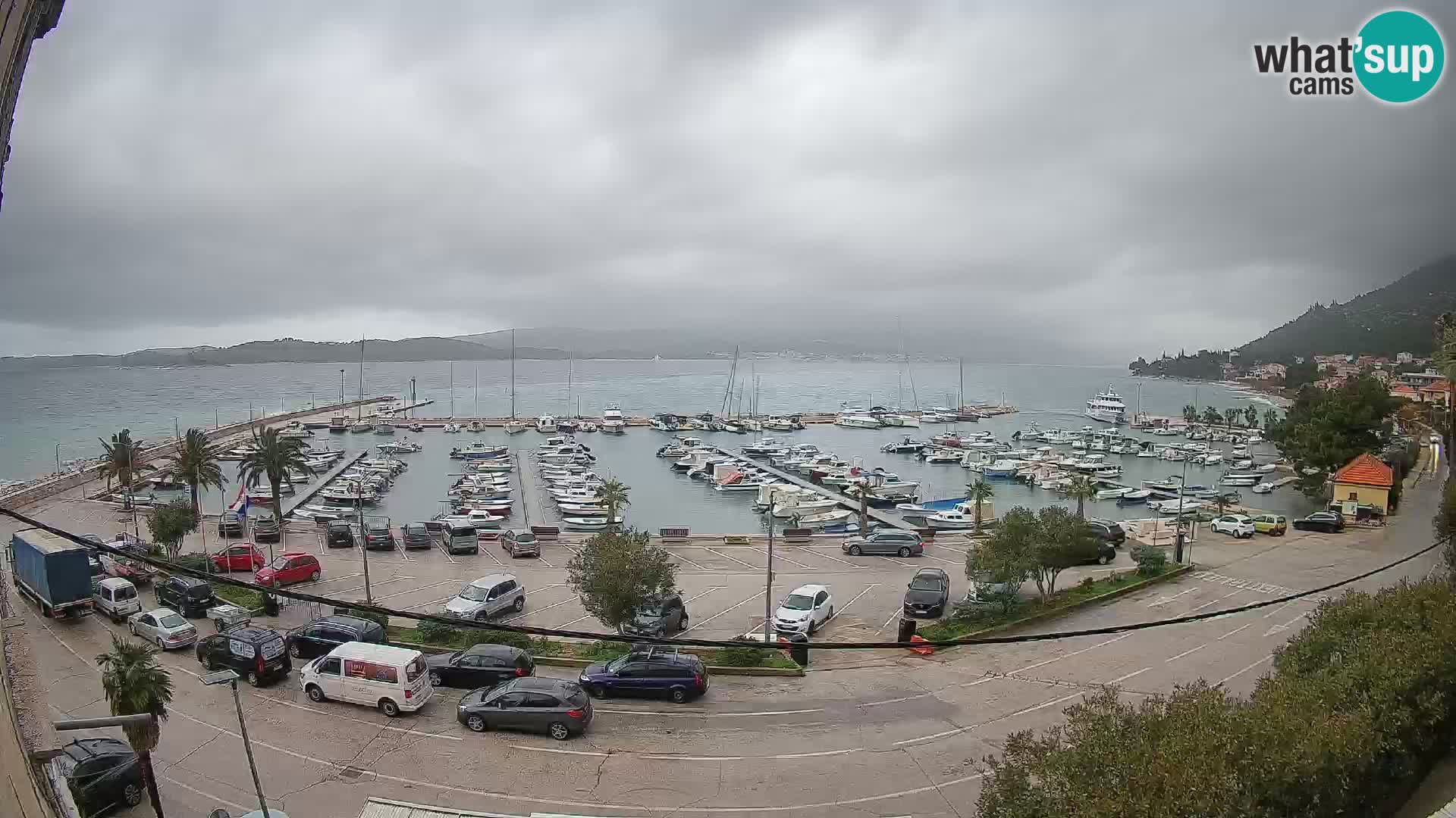 Webcam Orebić Riva – Ferry a Korčula en vivo
