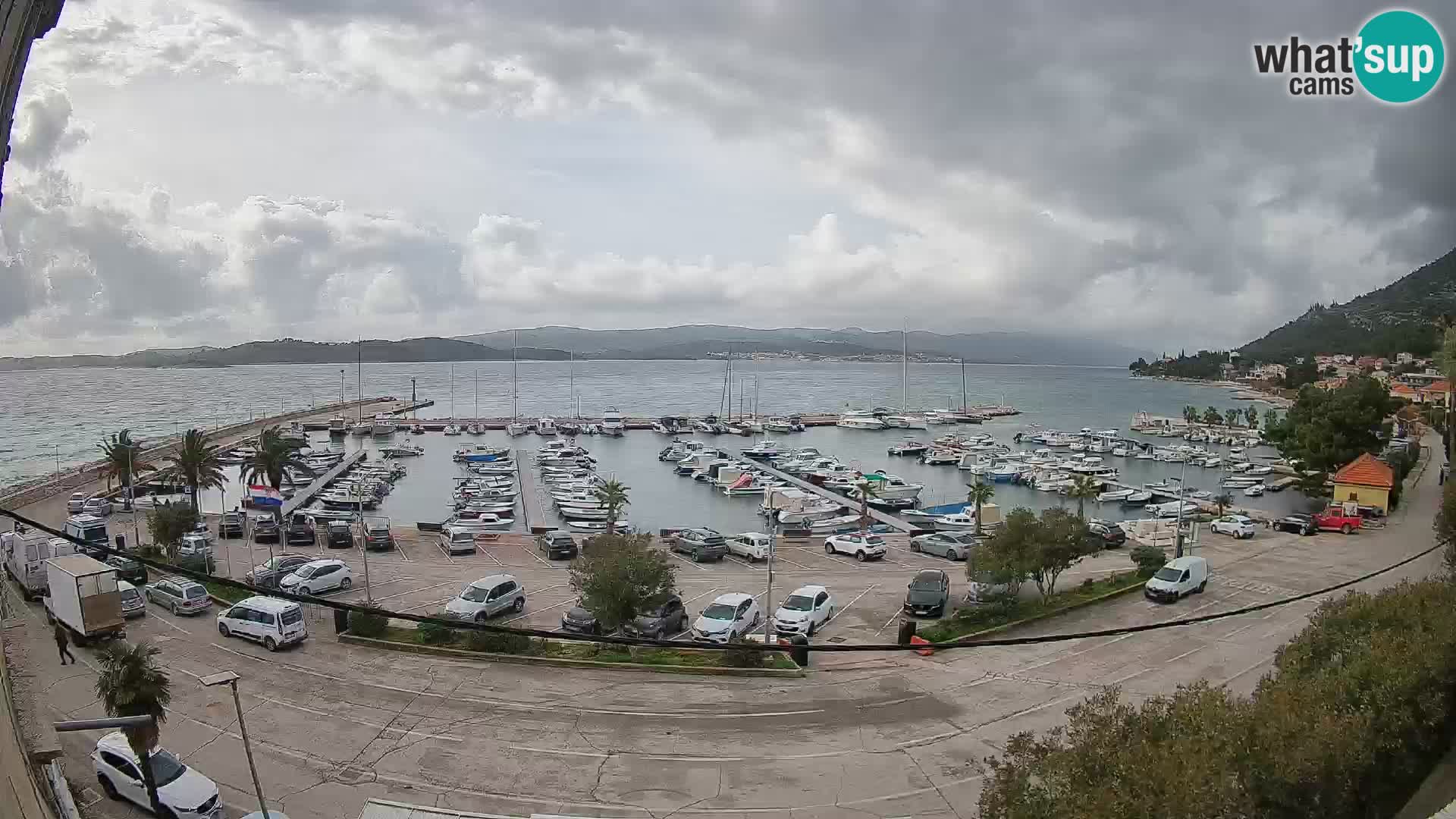 Webcam Orebić Riva – Ferry a Korčula en vivo