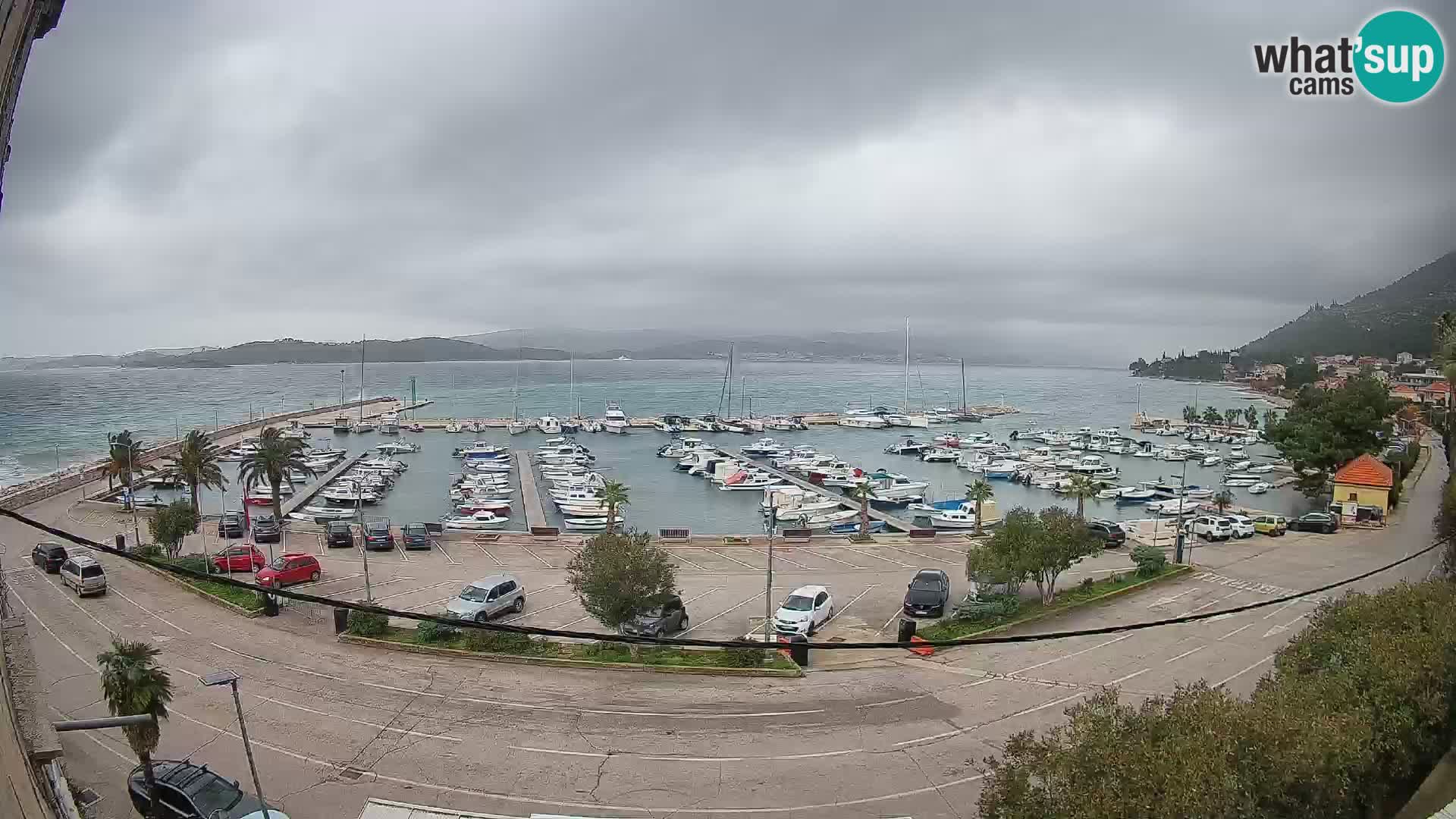 Webcam Orebić Uferpromenade – Fähre nach Korčula Live
