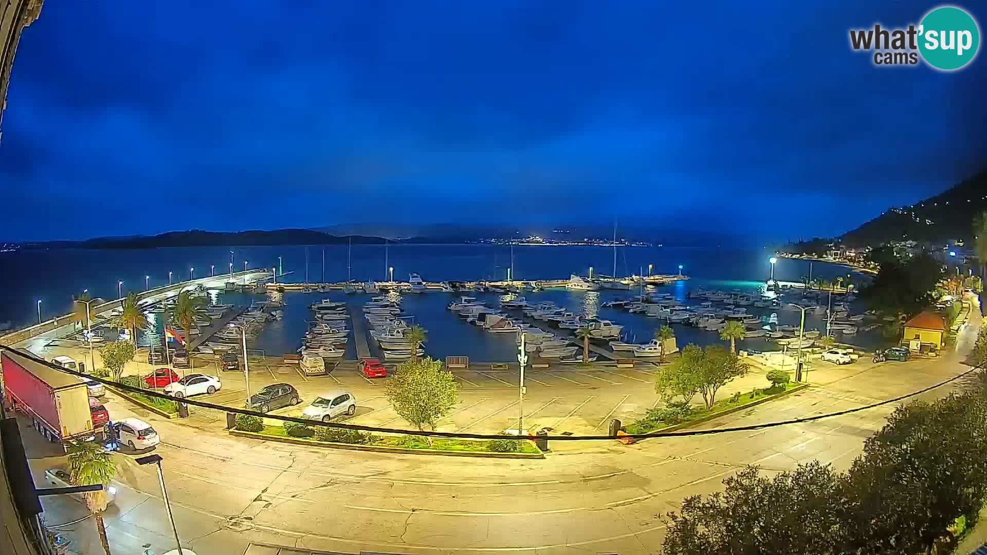 Webcam Orebić Riva – Ferry to Korčula Live