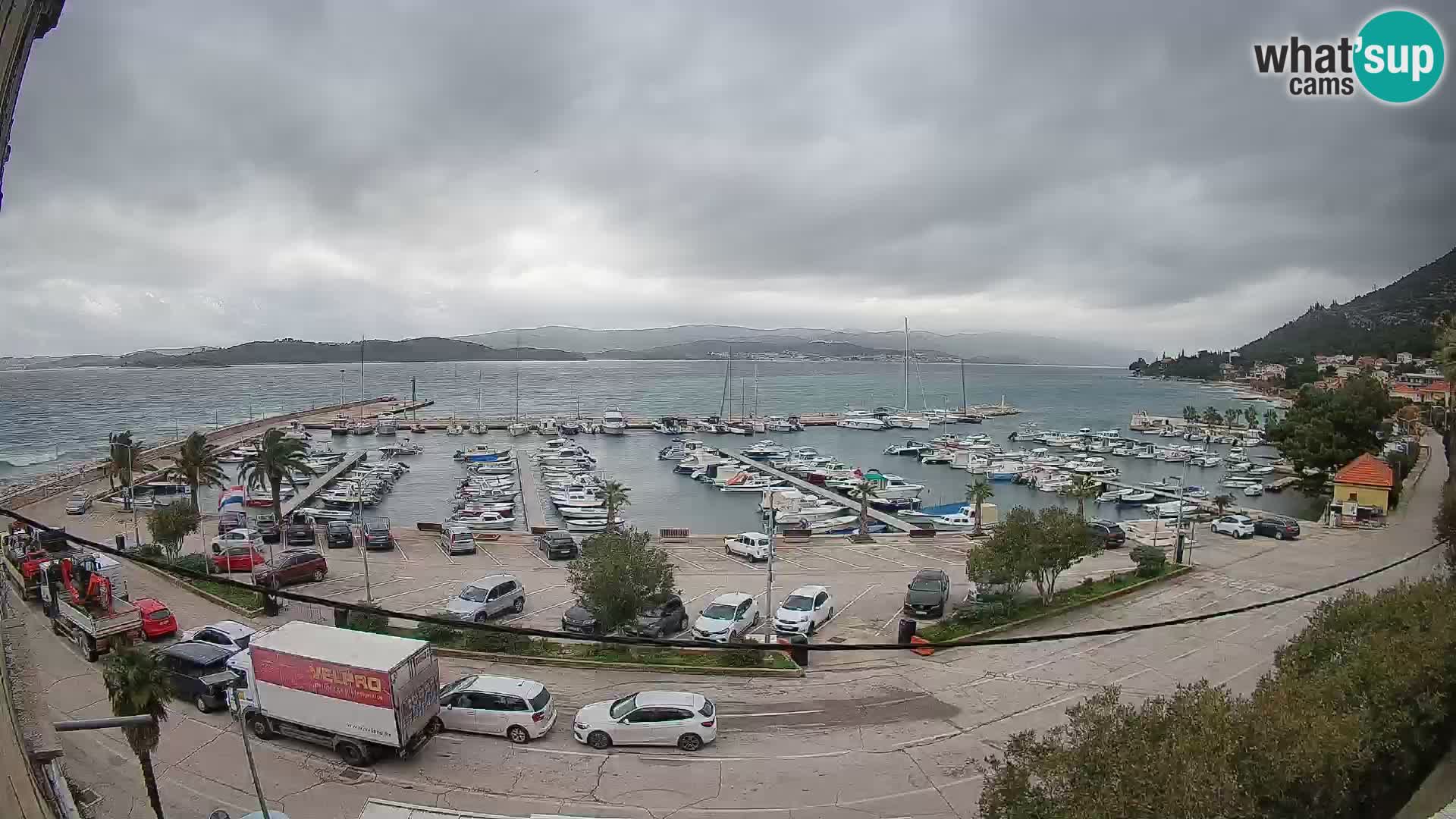 Webcam Orebić Riva – Ferry a Korčula en vivo
