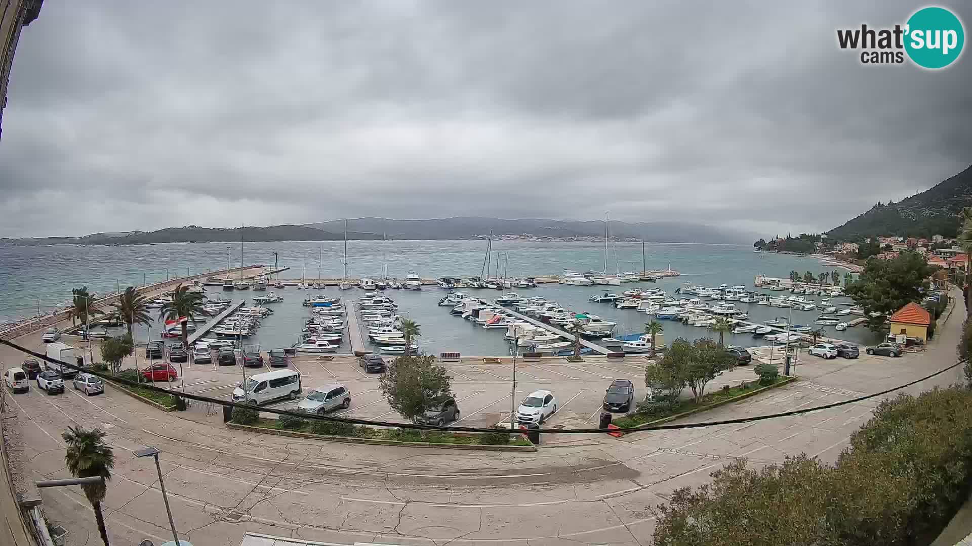 Webcam Orebić Uferpromenade – Fähre nach Korčula Live