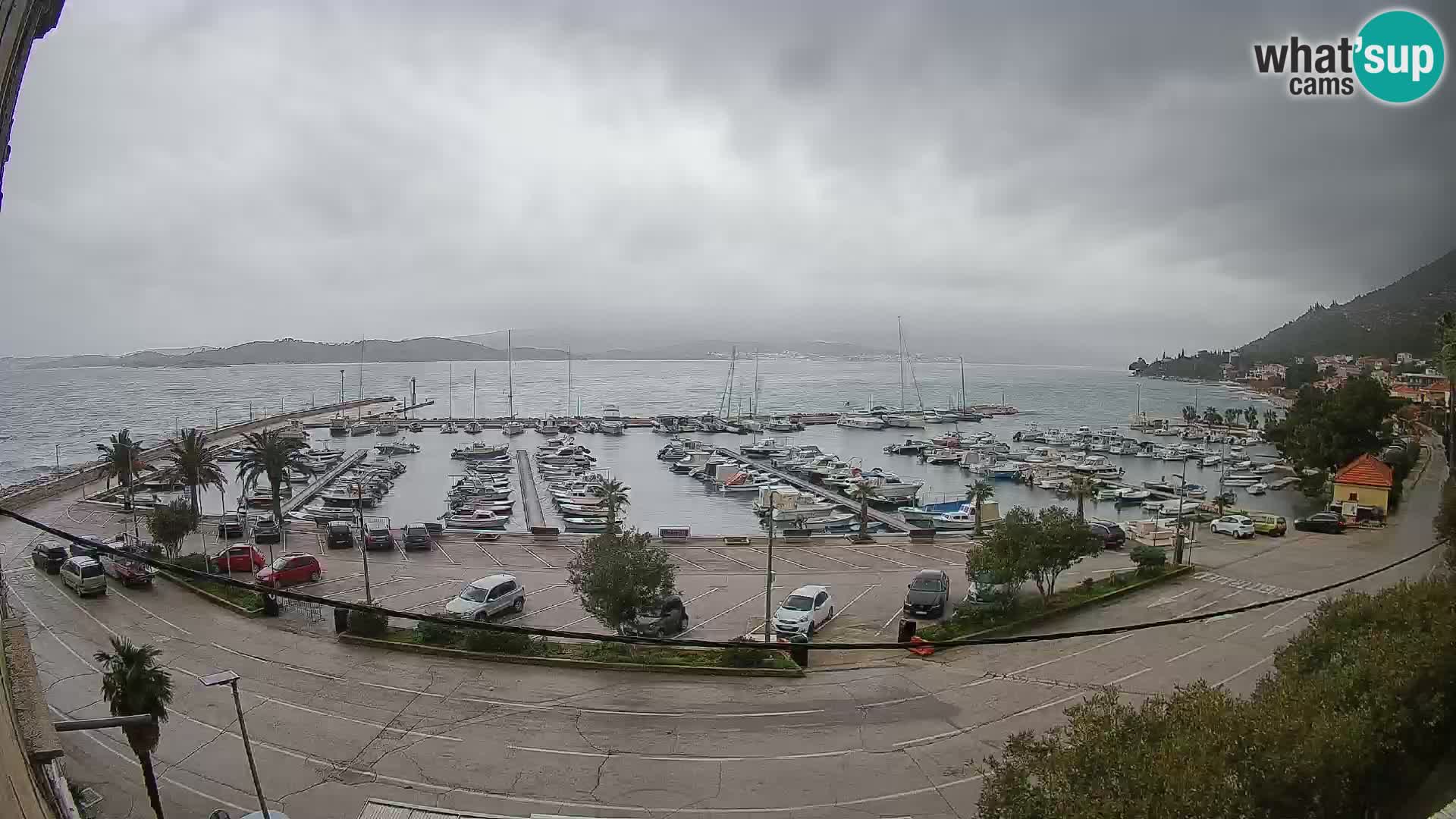Webcam Orebić Uferpromenade – Fähre nach Korčula Live