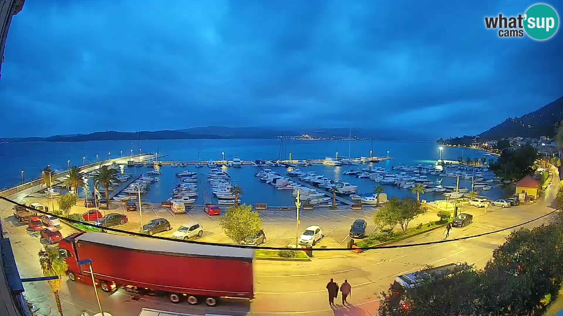Webcam Orebić Uferpromenade – Fähre nach Korčula Live
