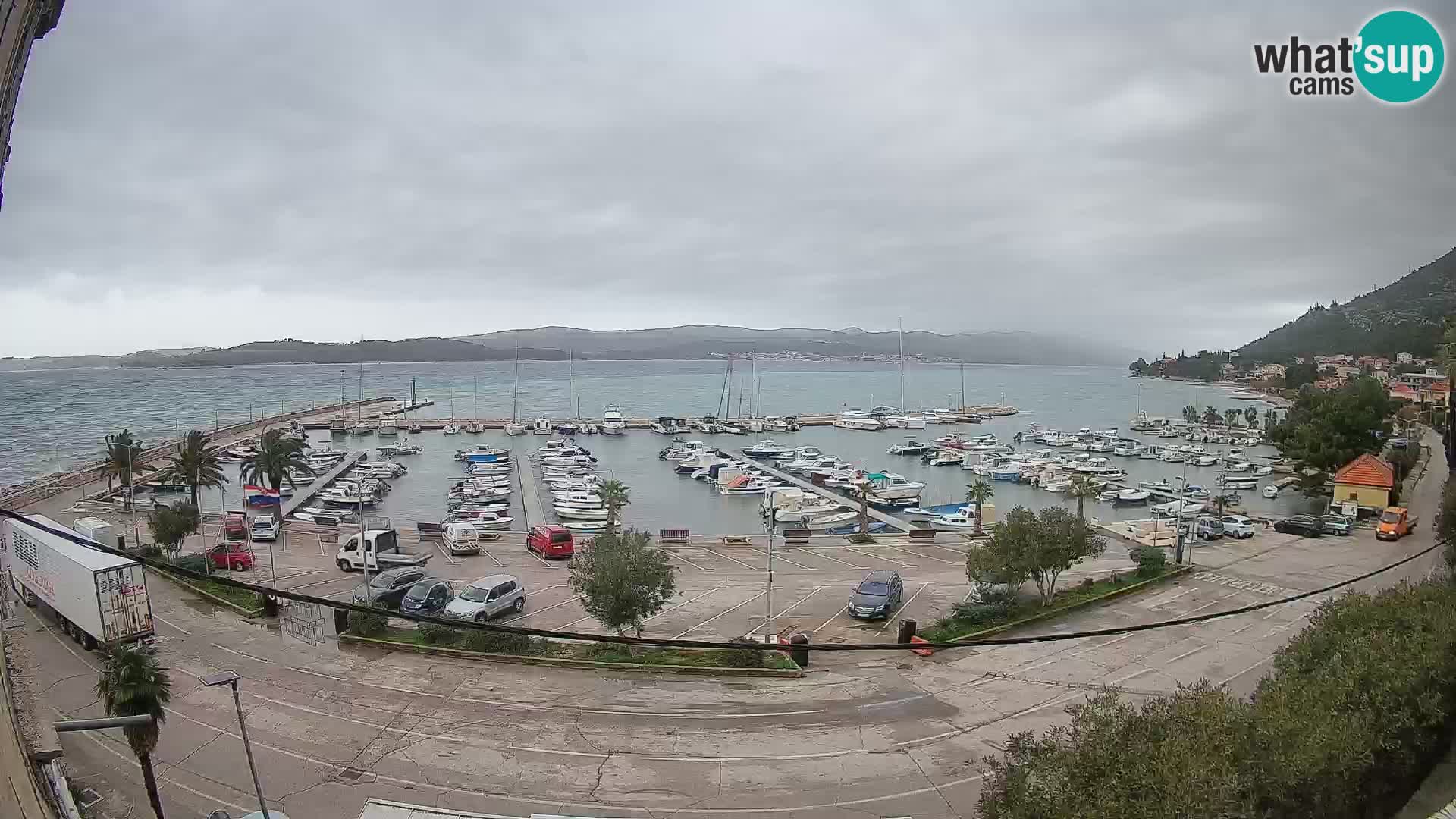Webcam Orebić Uferpromenade – Fähre nach Korčula Live