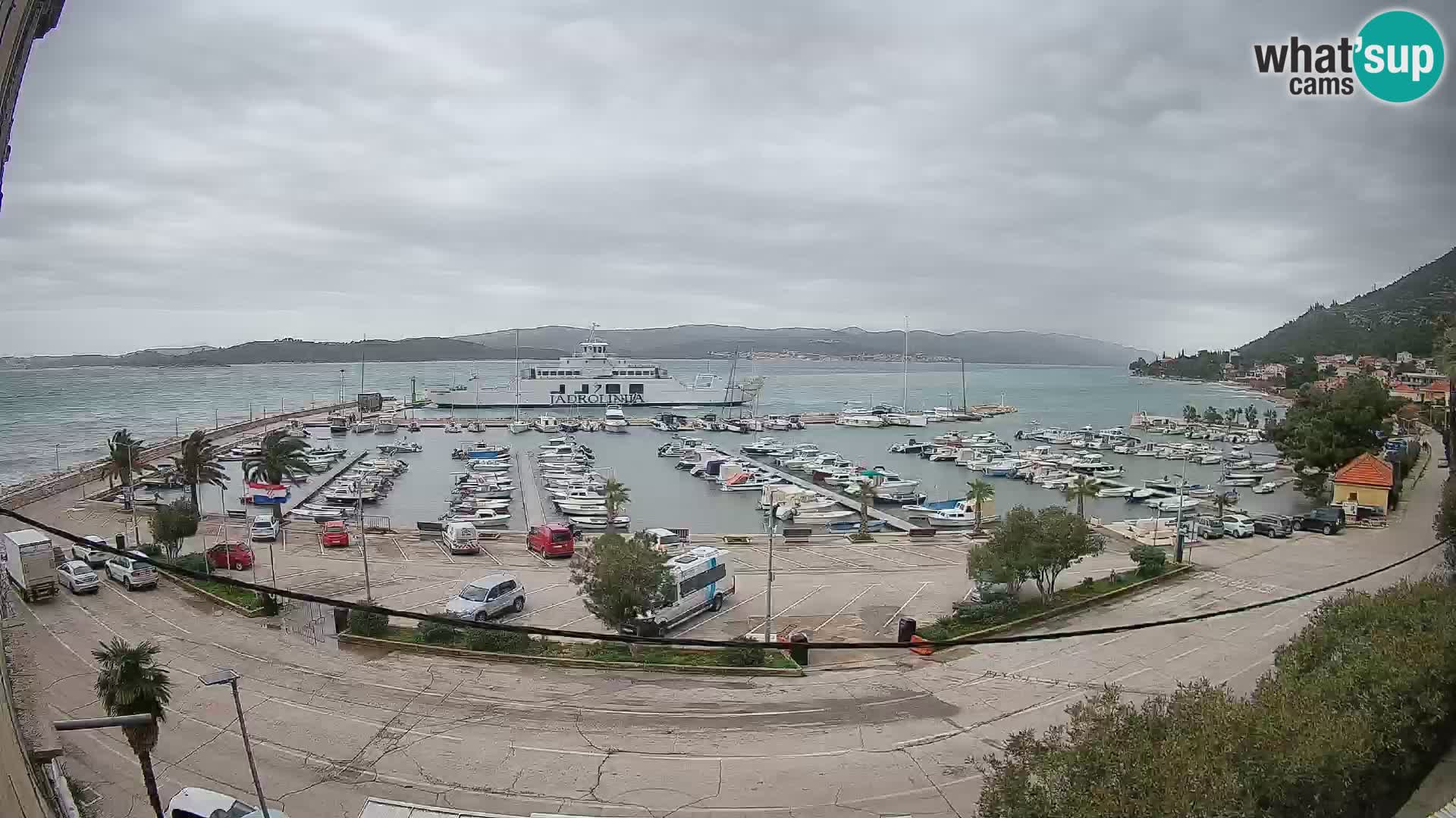 Webcam Orebić Riva – Ferry vers Korčula en direct