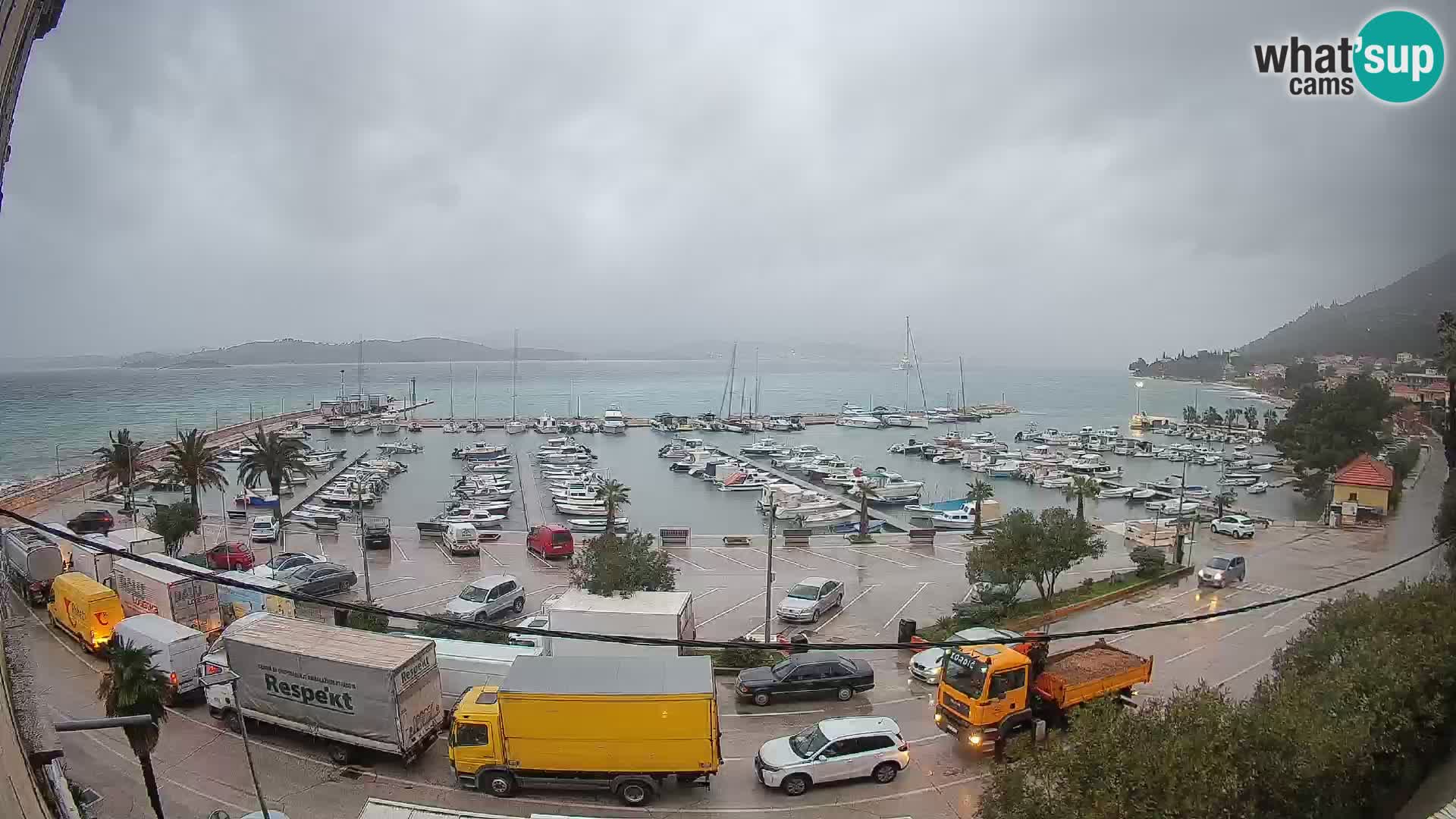 Webcam Orebić Riva – Ferry to Korčula Live
