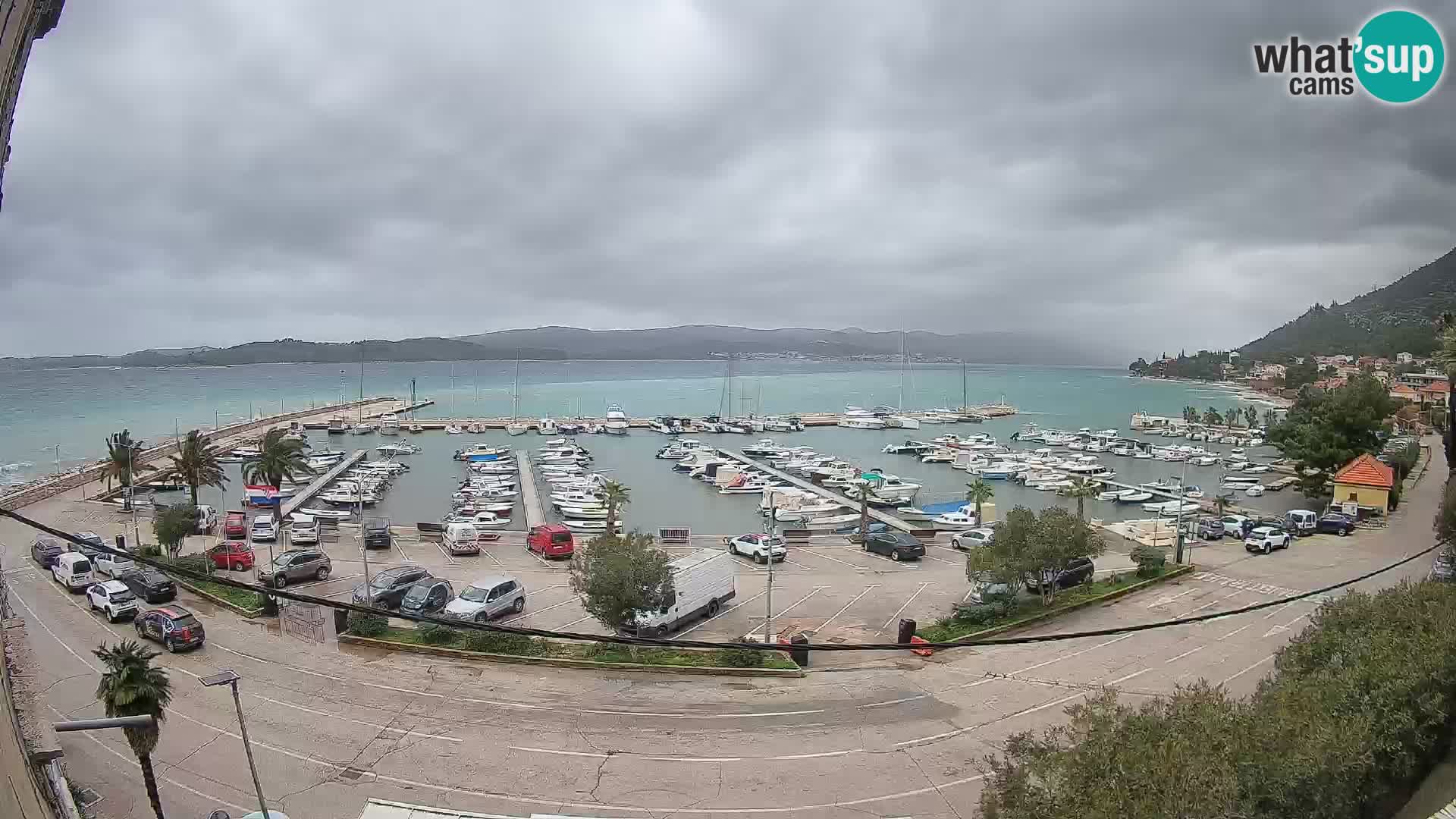 Webcam Orebić Uferpromenade – Fähre nach Korčula Live