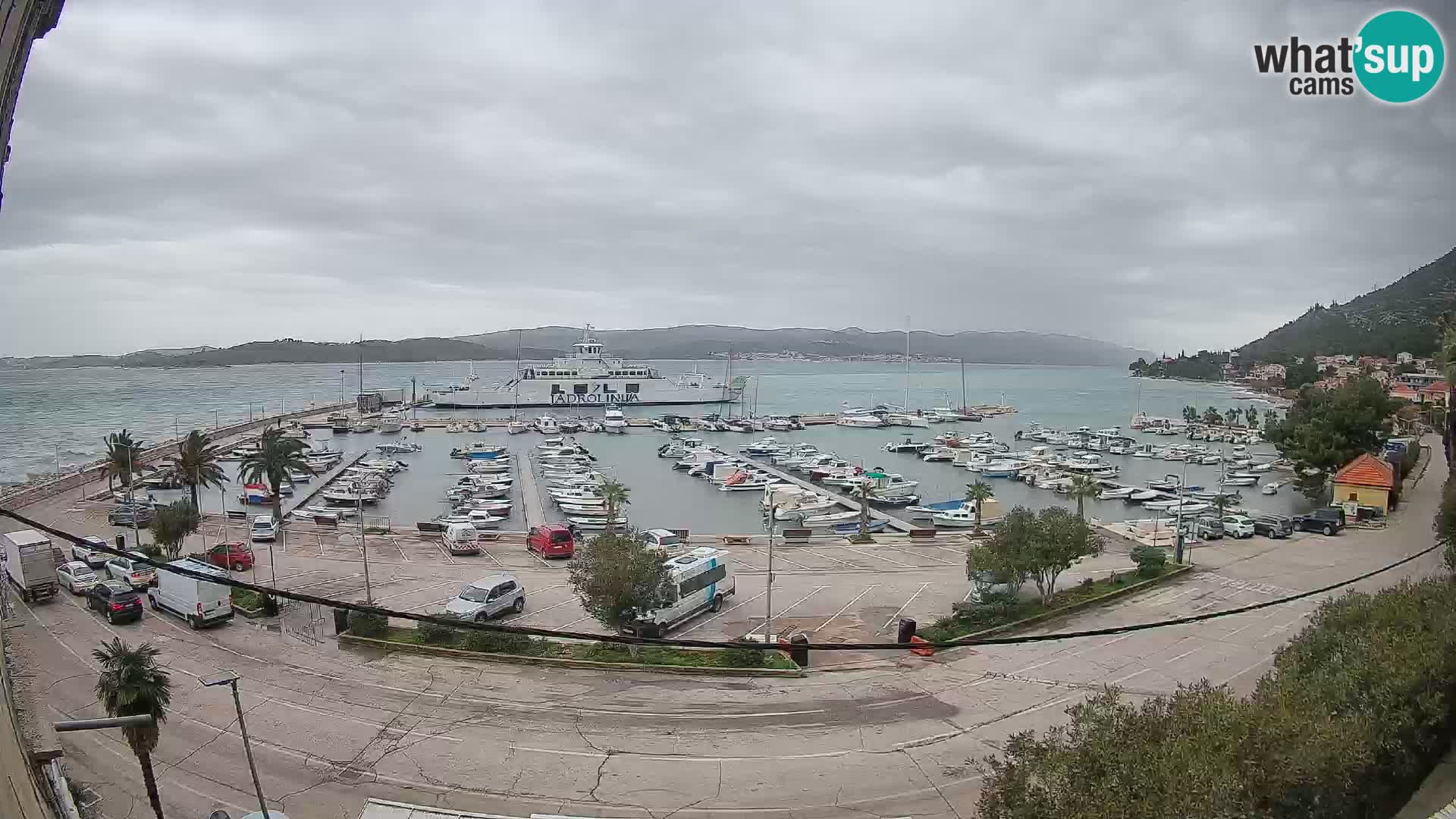 Webcam Orebić Riva – Ferry vers Korčula en direct