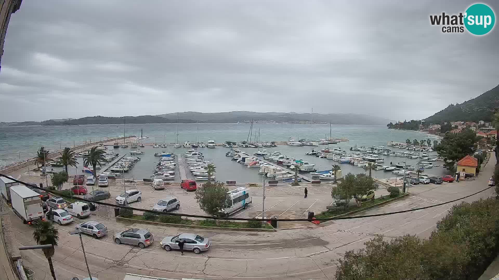Webcam Orebić Riva – Ferry a Korčula en vivo