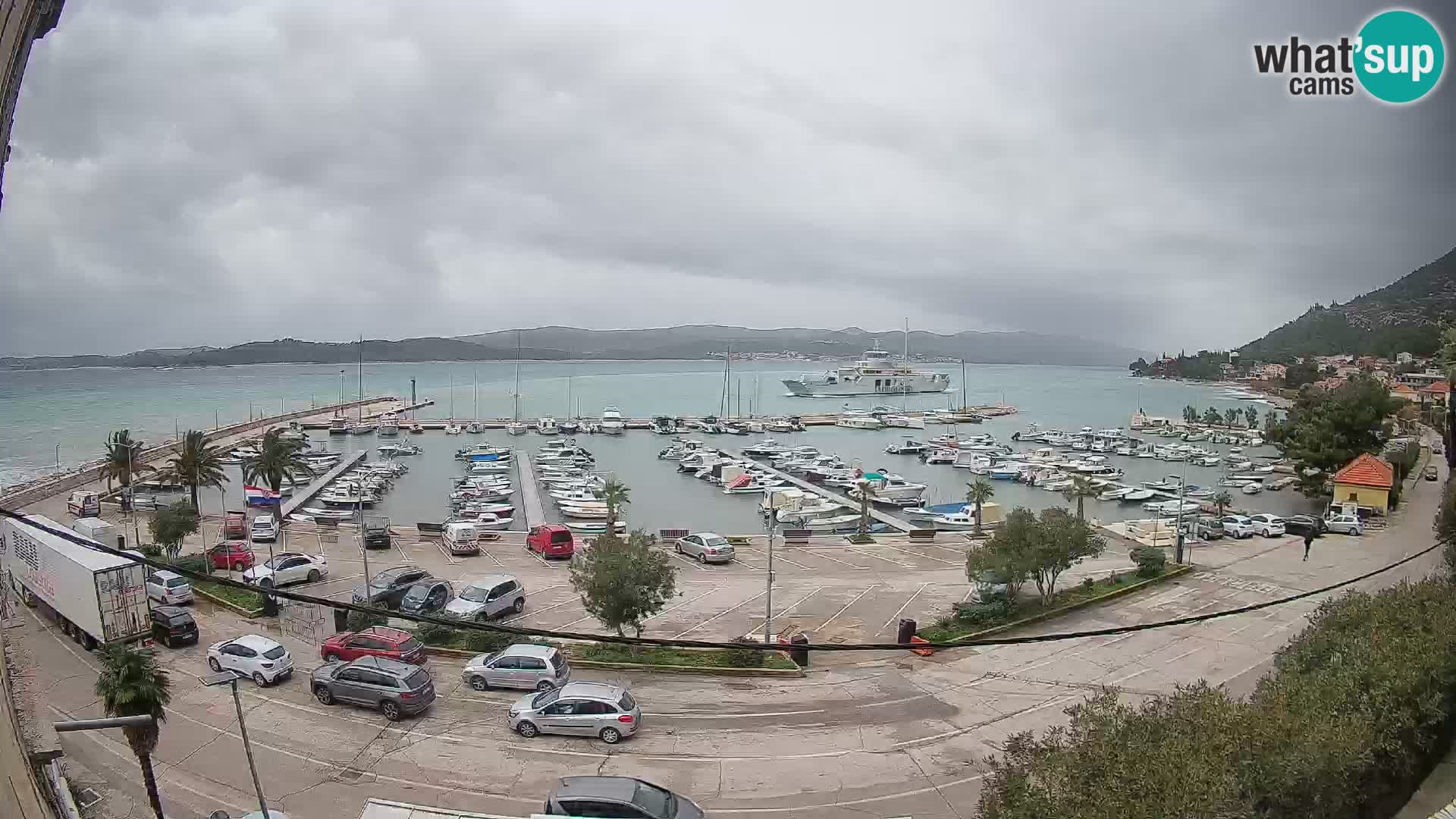 Webcam Orebić Riva – Ferry to Korčula Live