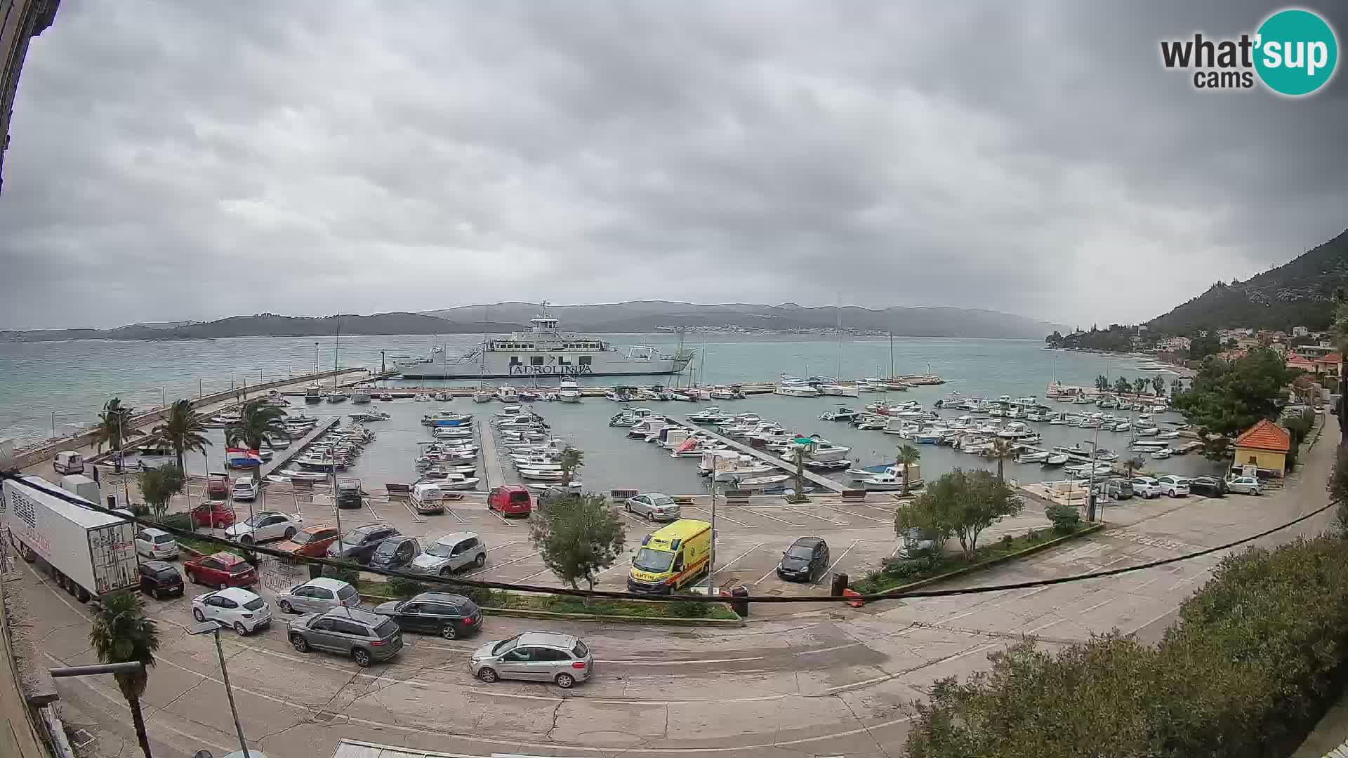 Webcam Orebić Riva – Ferry a Korčula en vivo